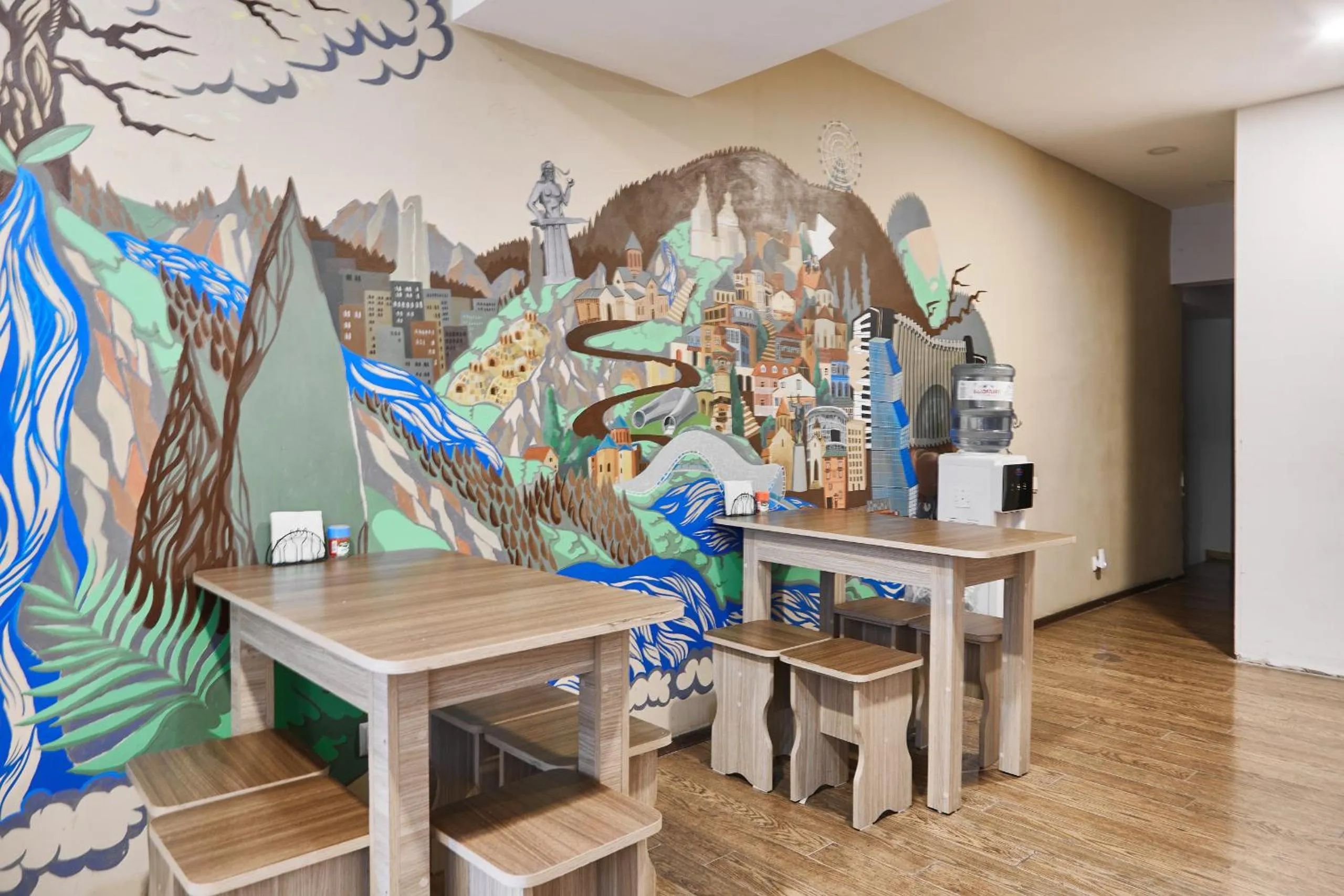 Kitchen or kitchenette in Moosica Hostel