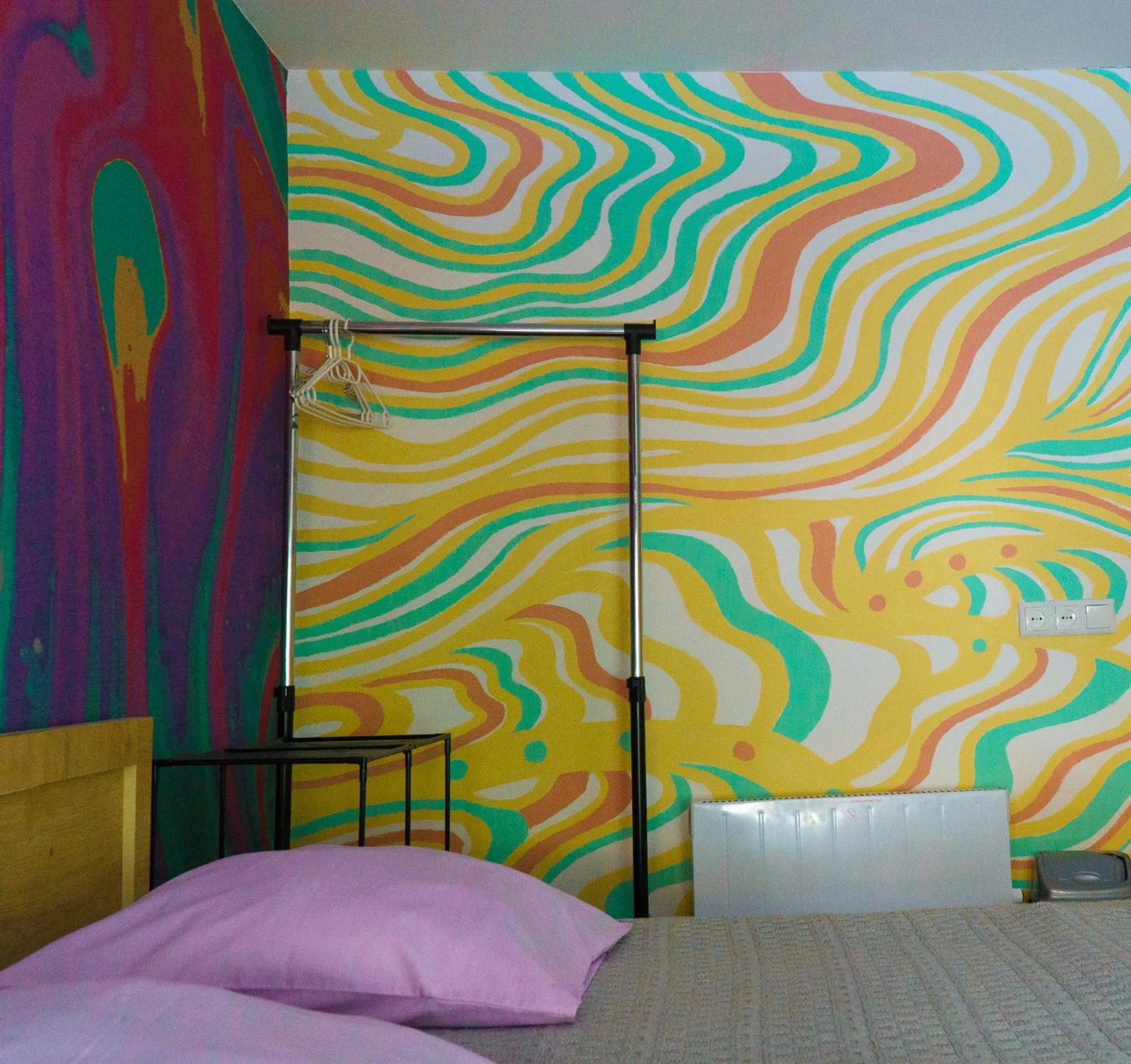 Decorative detail, Bed in Moosica Hostel