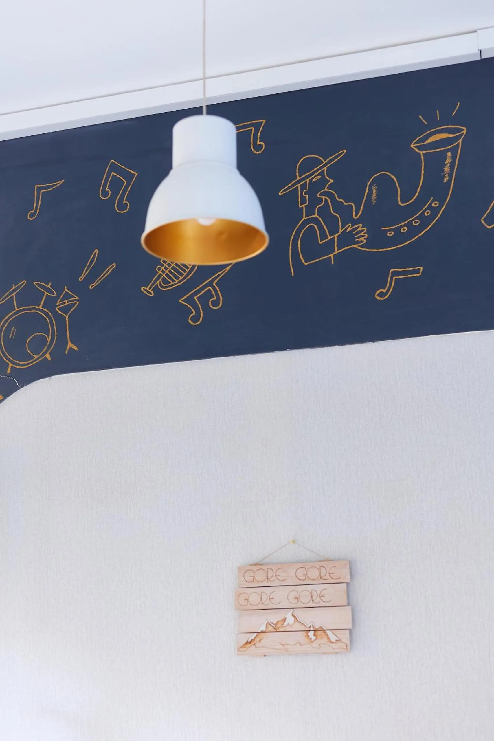 Decorative detail in Moosica Hostel