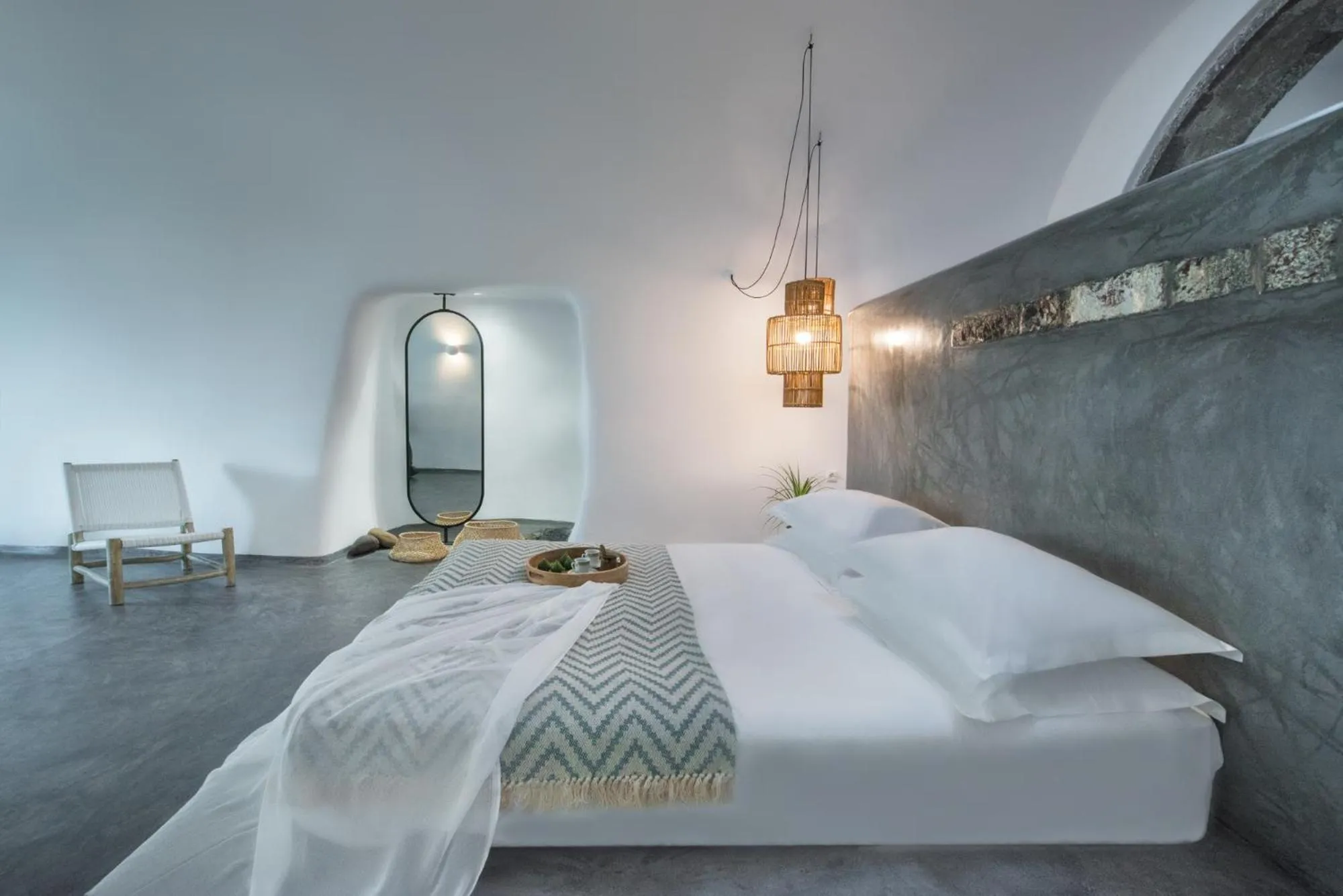 Bed in Sophia Finikia Villas