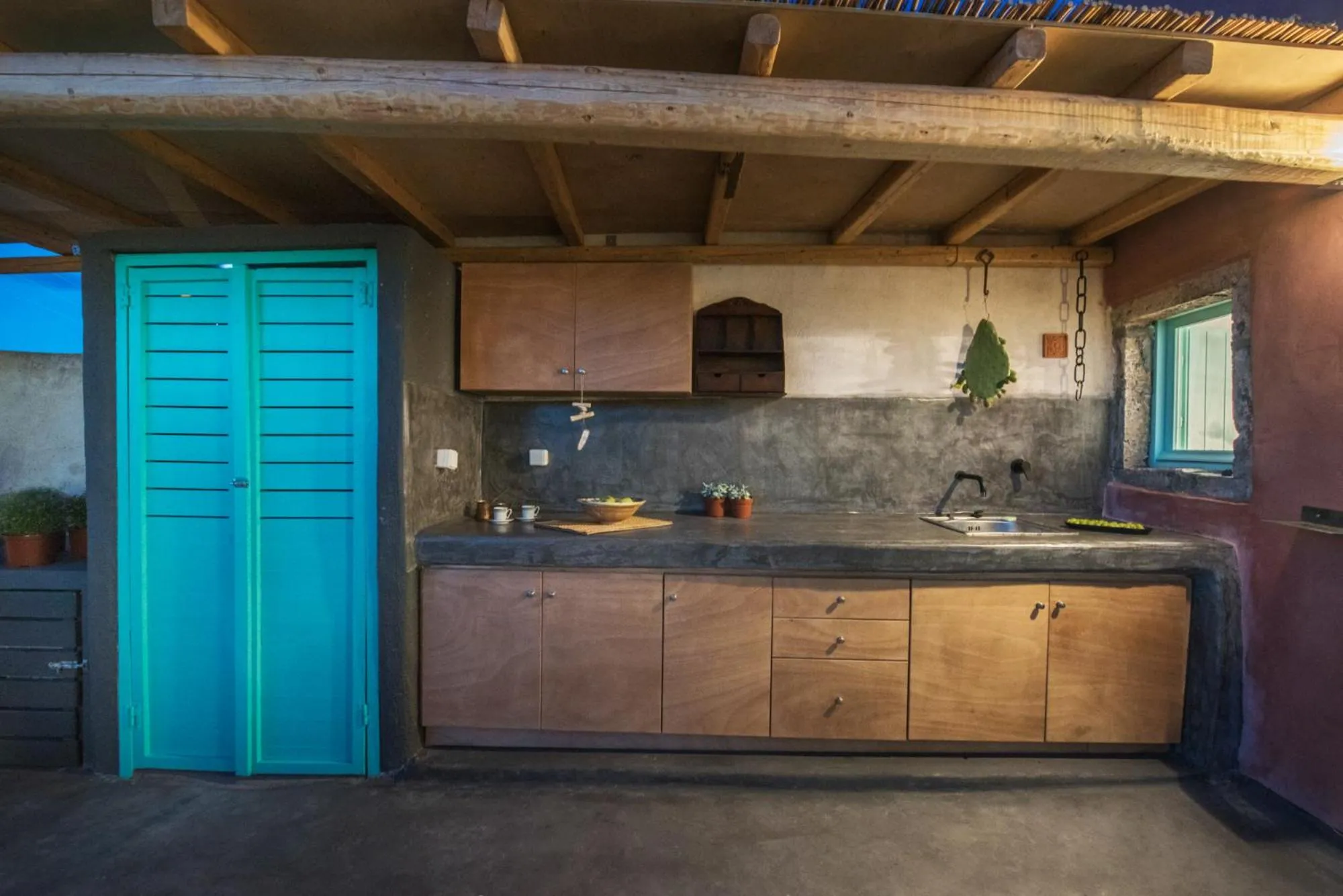 Kitchen or kitchenette in Sophia Finikia Villas
