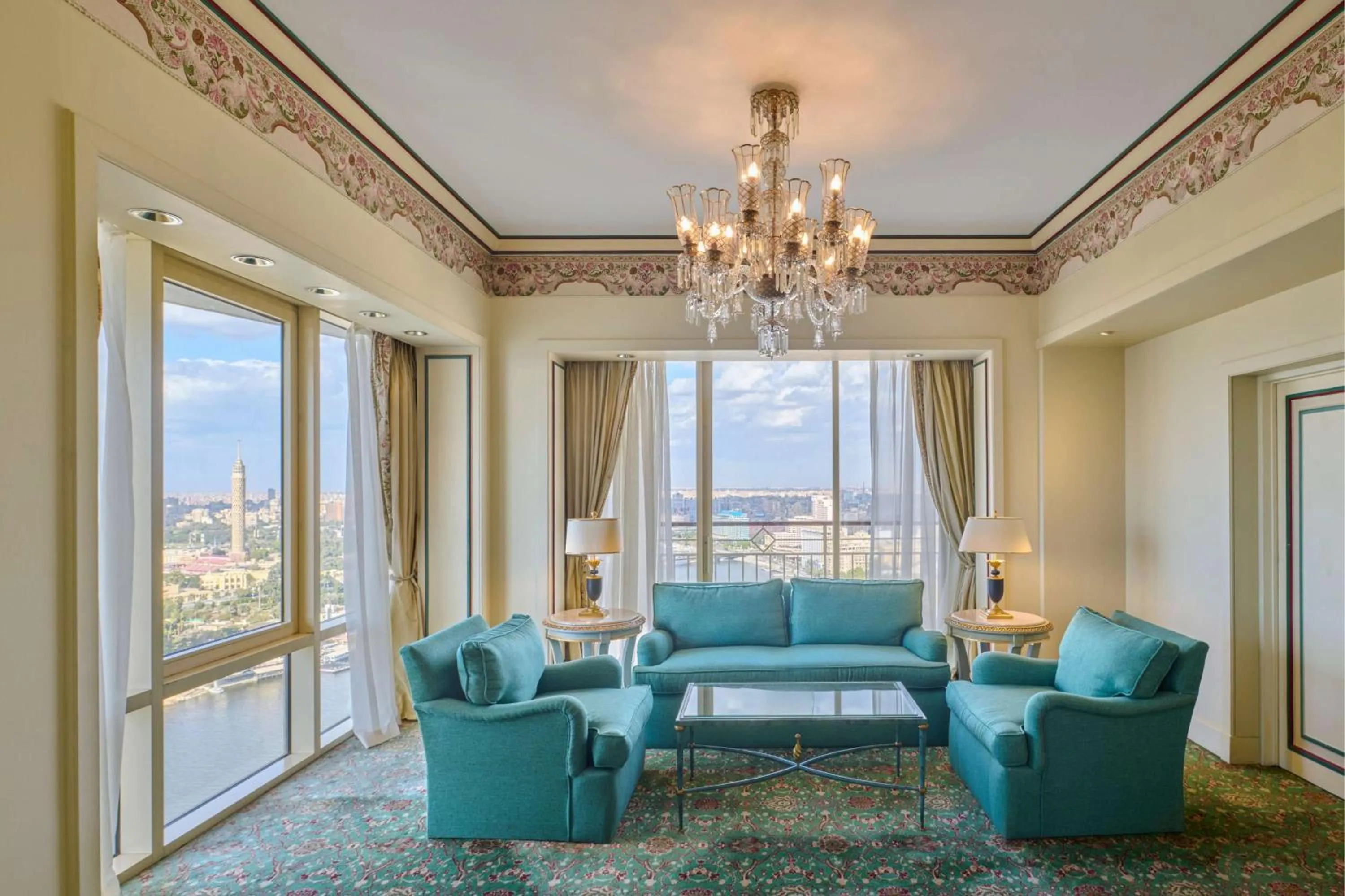 Living room in Hilton Cairo Grand Nile