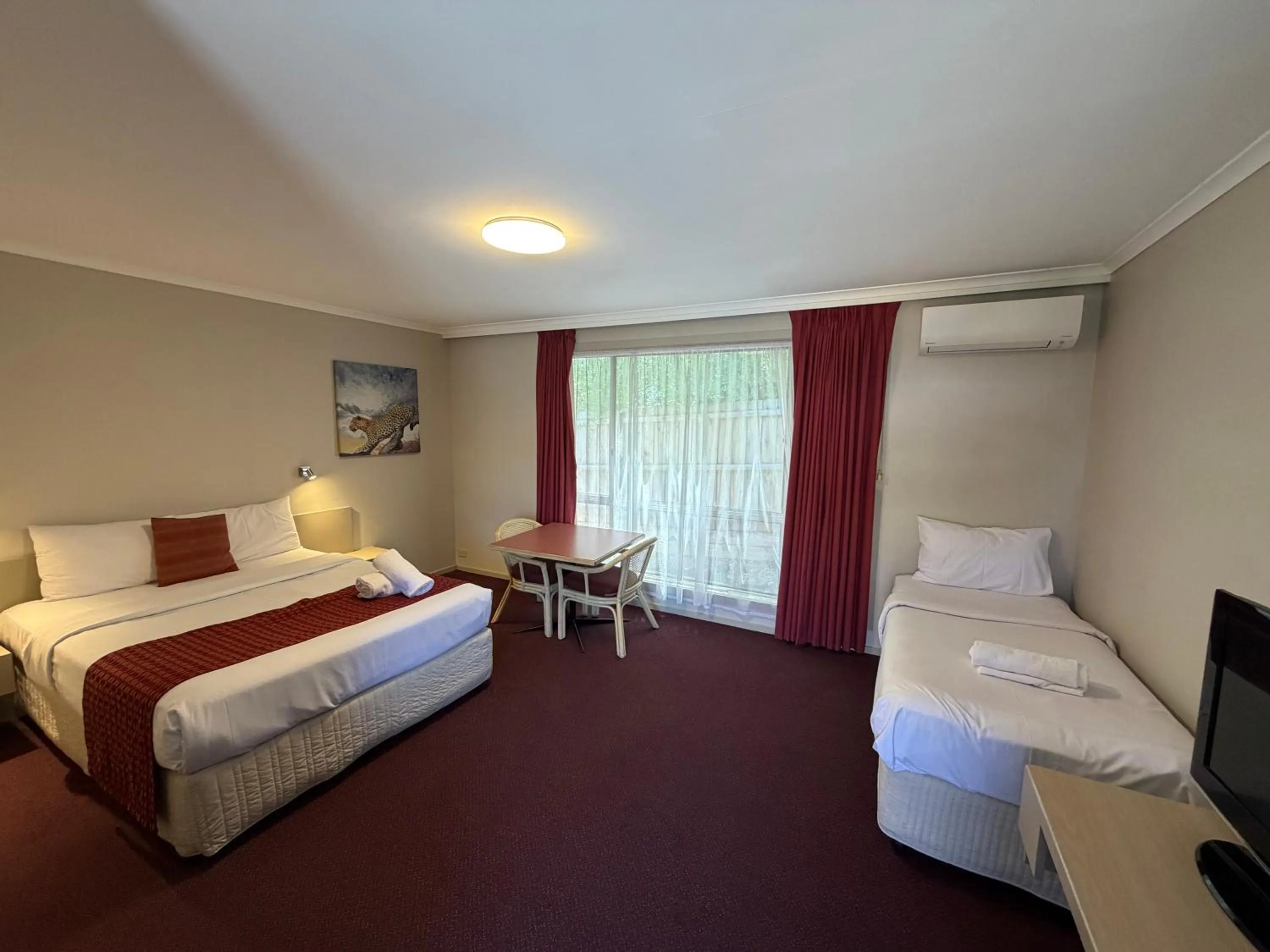 Bed in Ringwood Lake Inn