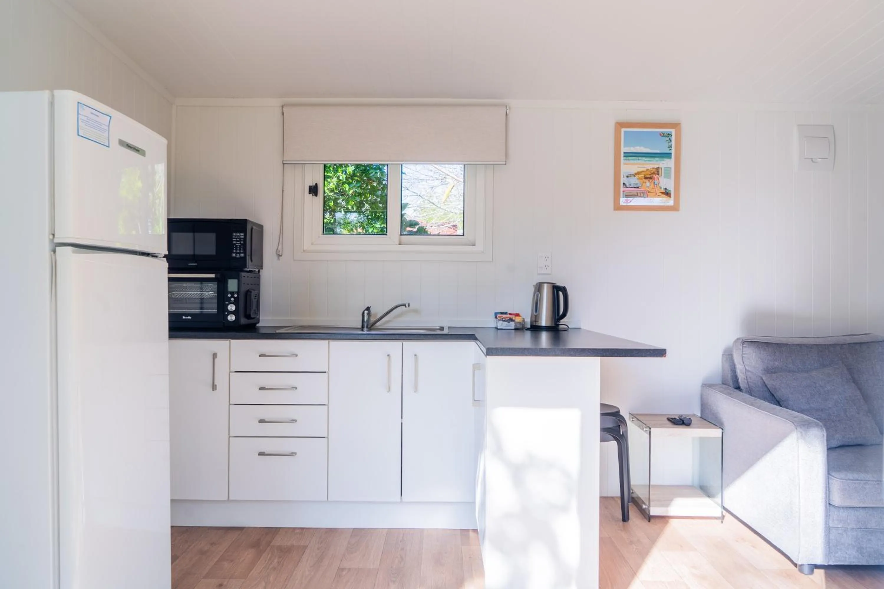 Kitchen or kitchenette in Ahipara TOP 10 Holiday Park