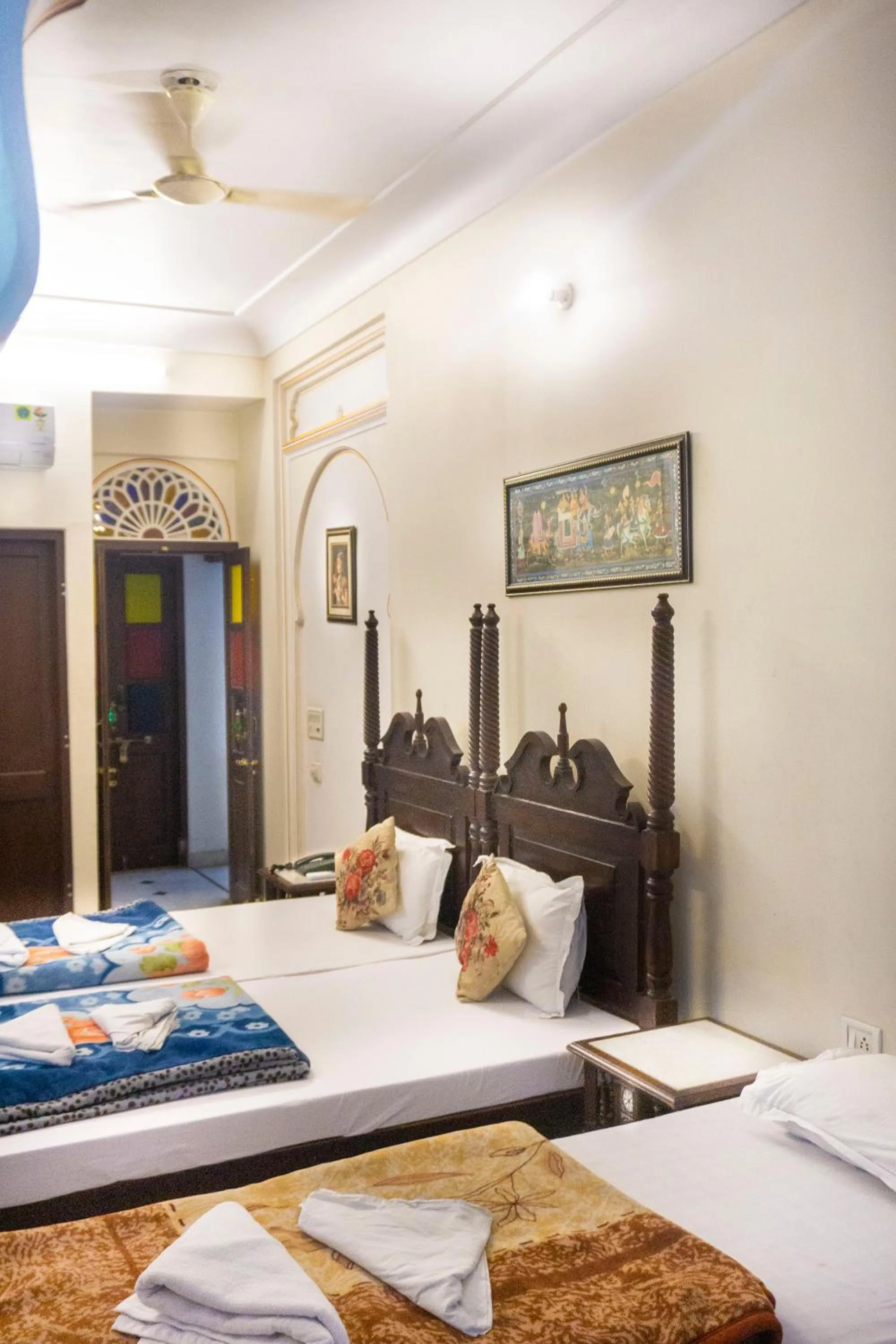 room service, Bed in Krishna Palace - A Heritage Boutique Hotel