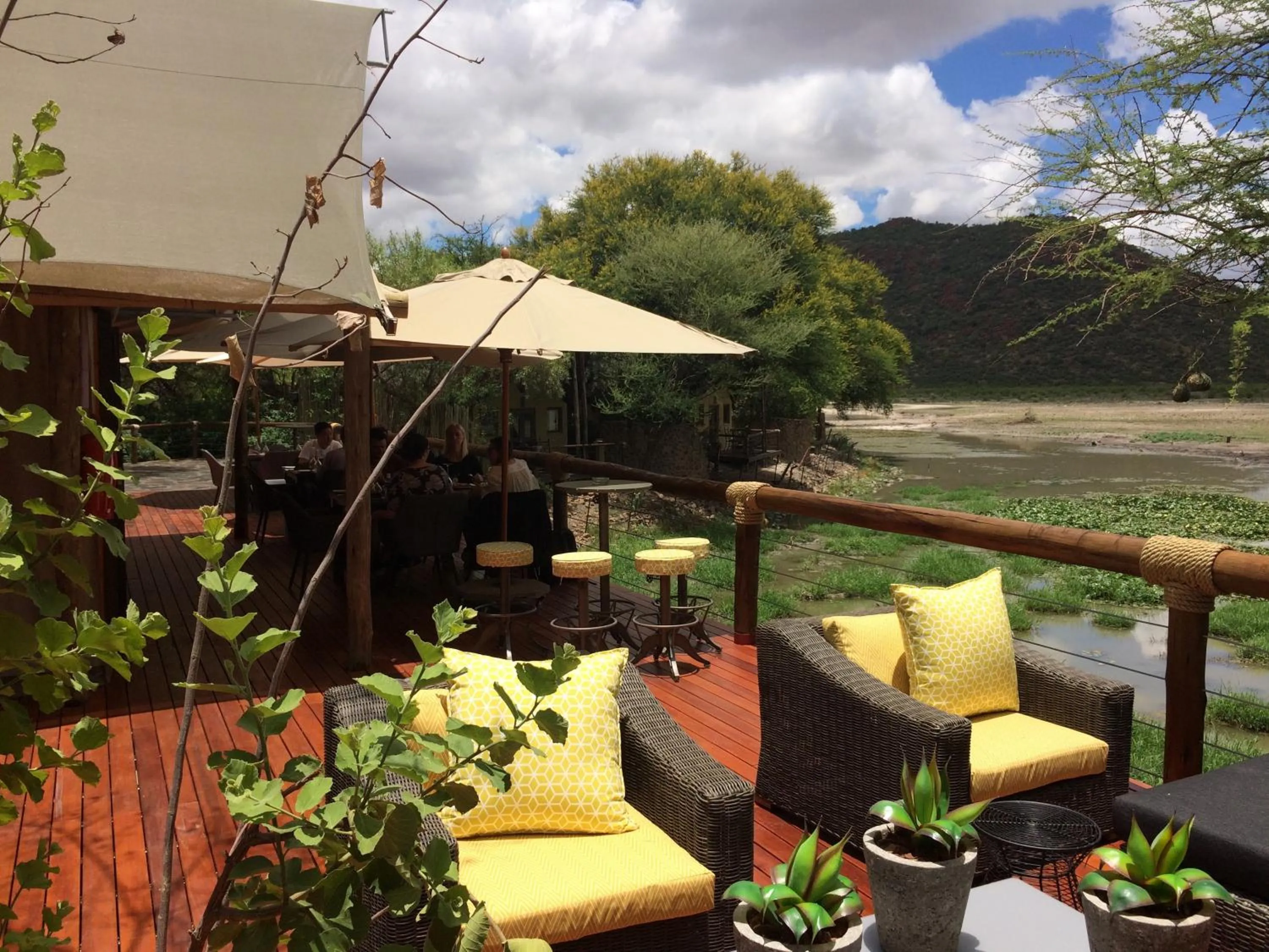 Patio in Tau Game Lodge