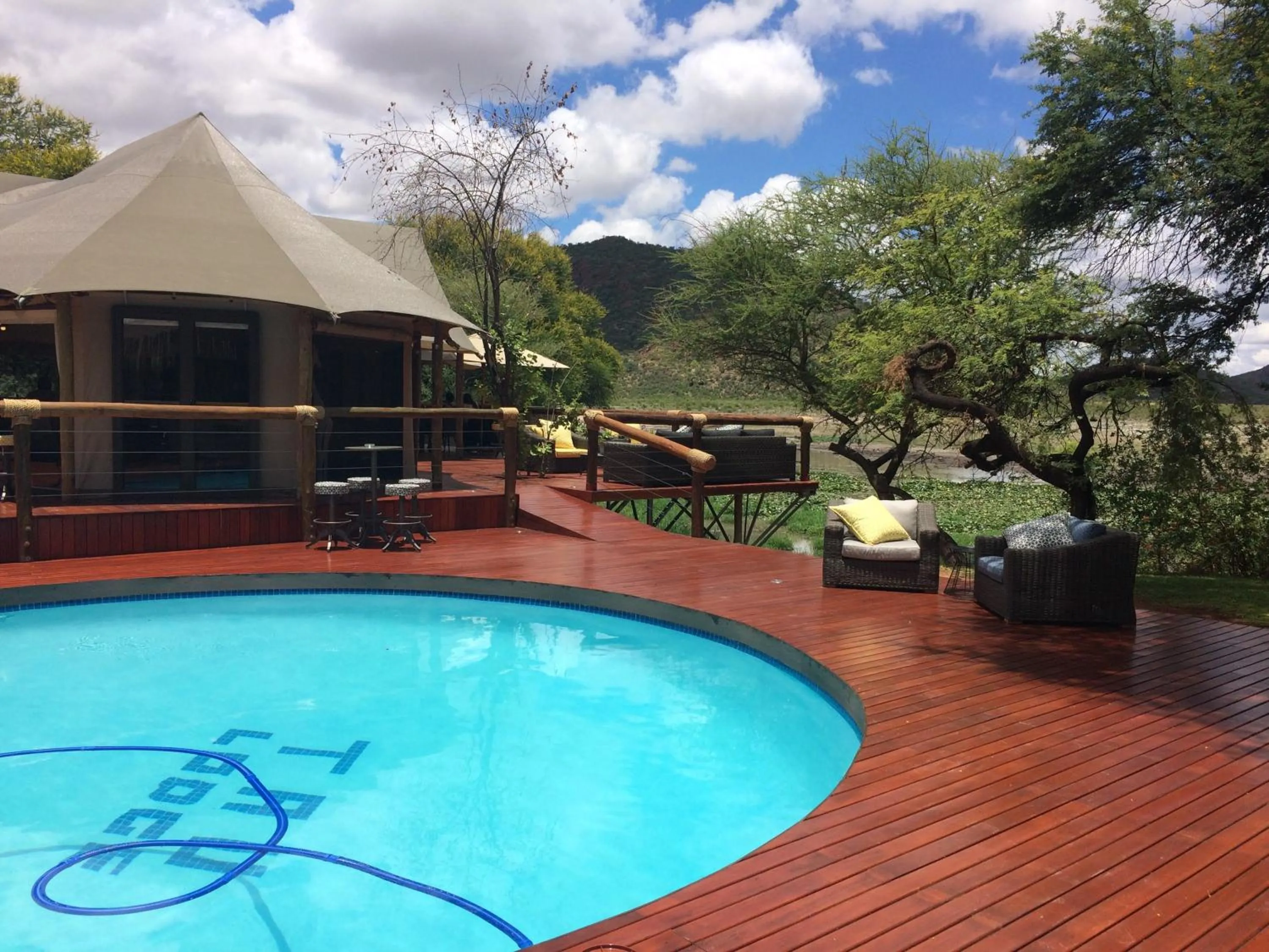 Swimming pool in Tau Game Lodge