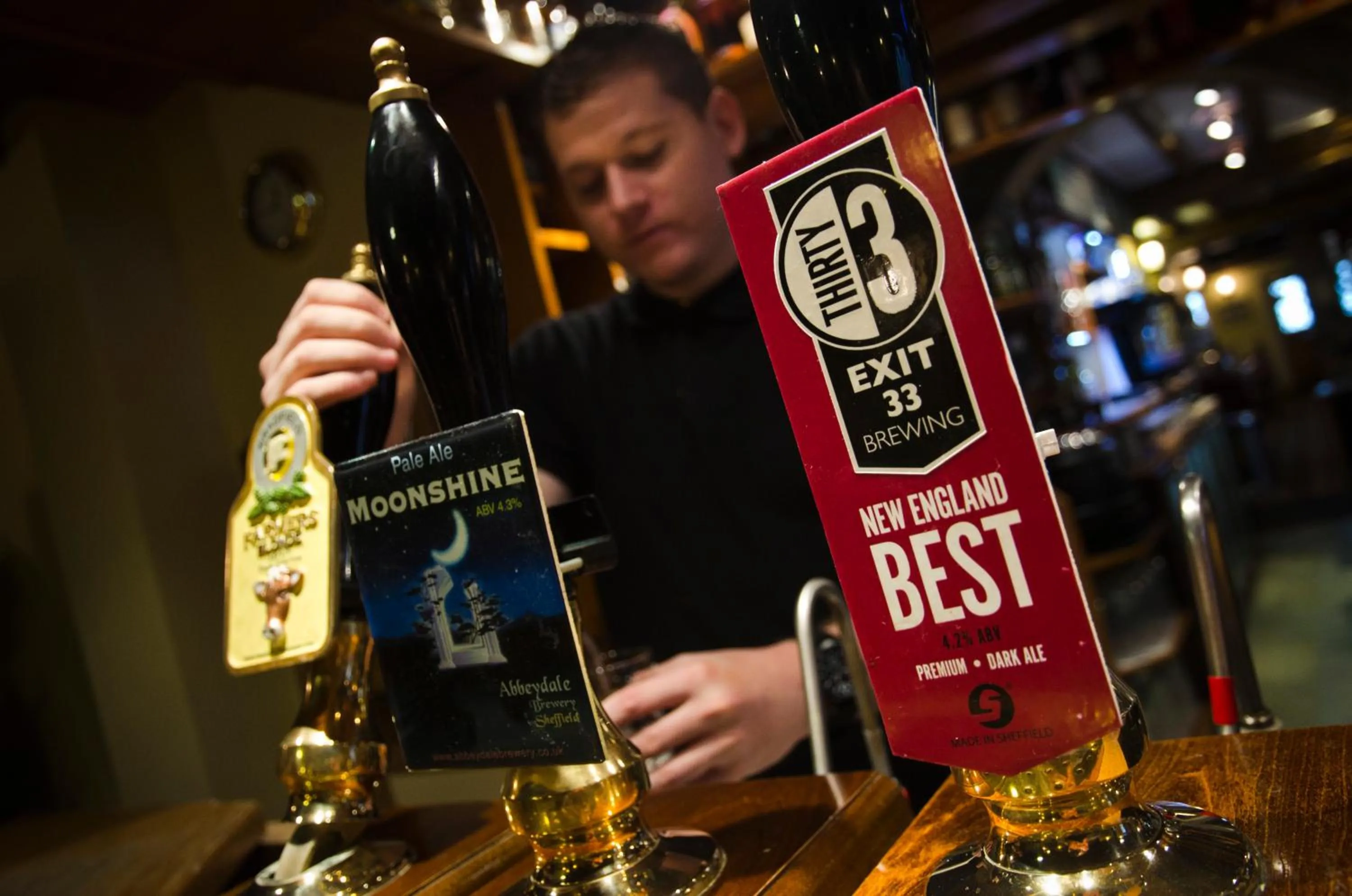 Staff in Norfolk Arms Hotel, Ringinglow