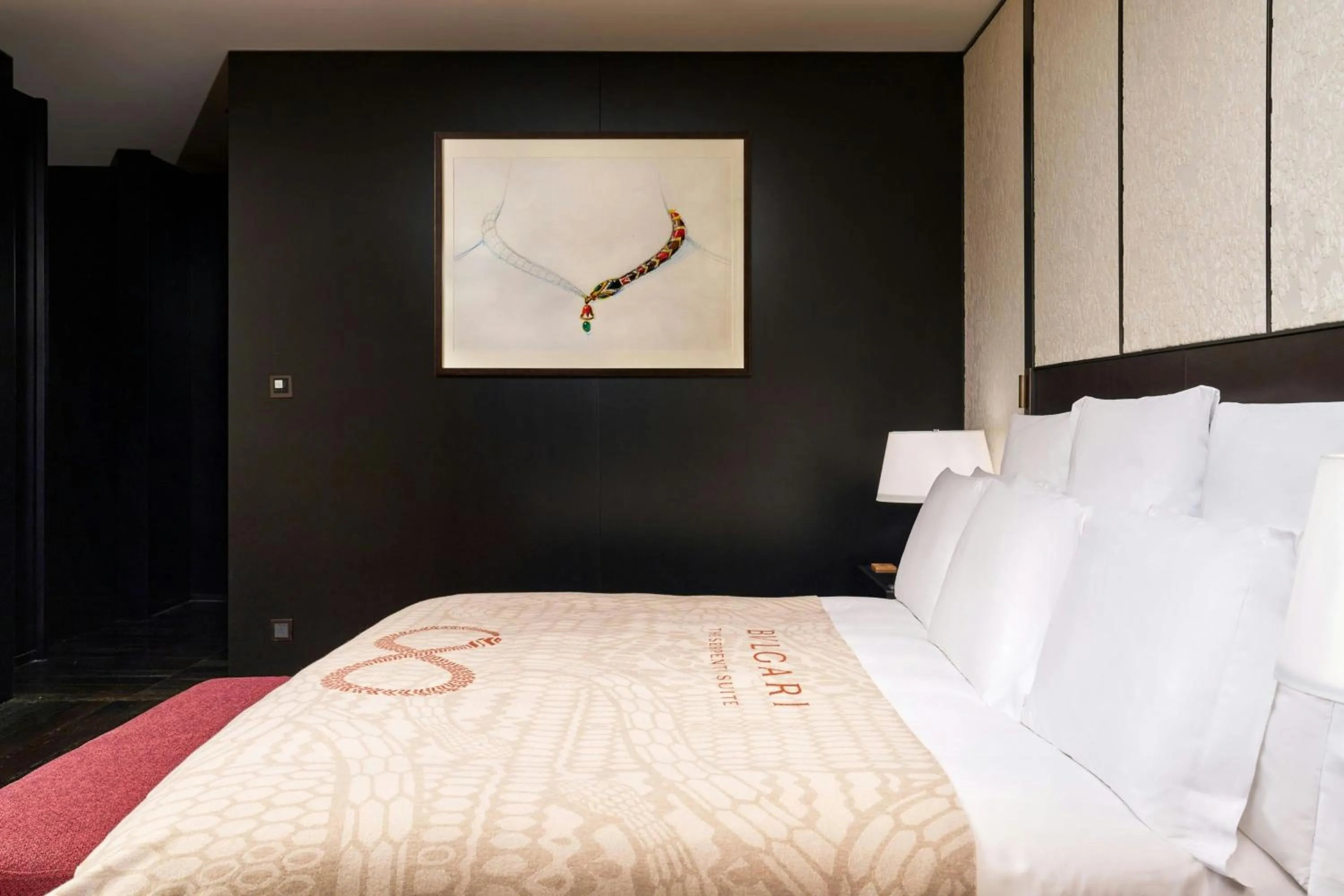 Photo of the whole room, Bed in Bulgari Hotel Shanghai