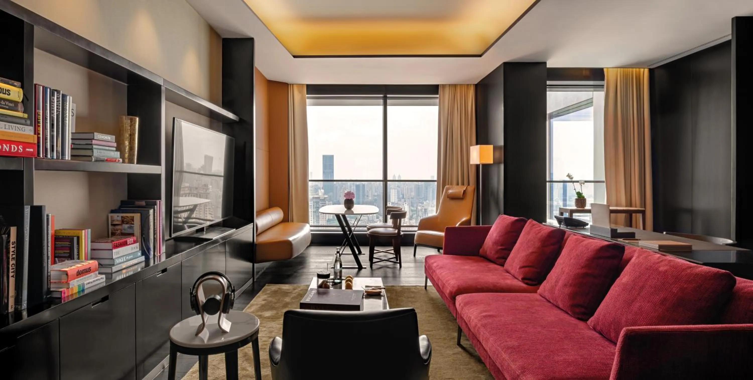 Living room in Bulgari Hotel Shanghai