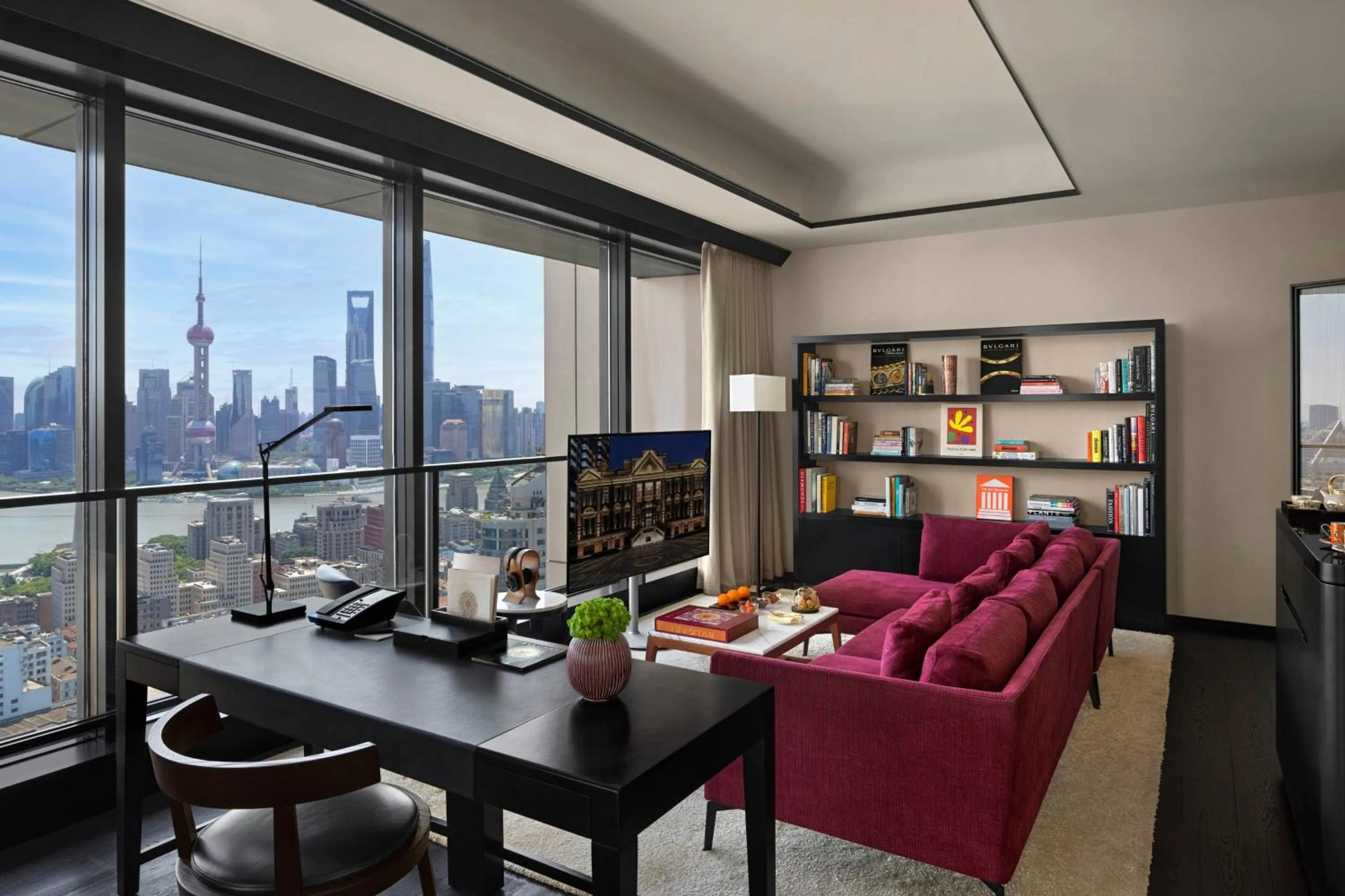Living room in Bulgari Hotel Shanghai