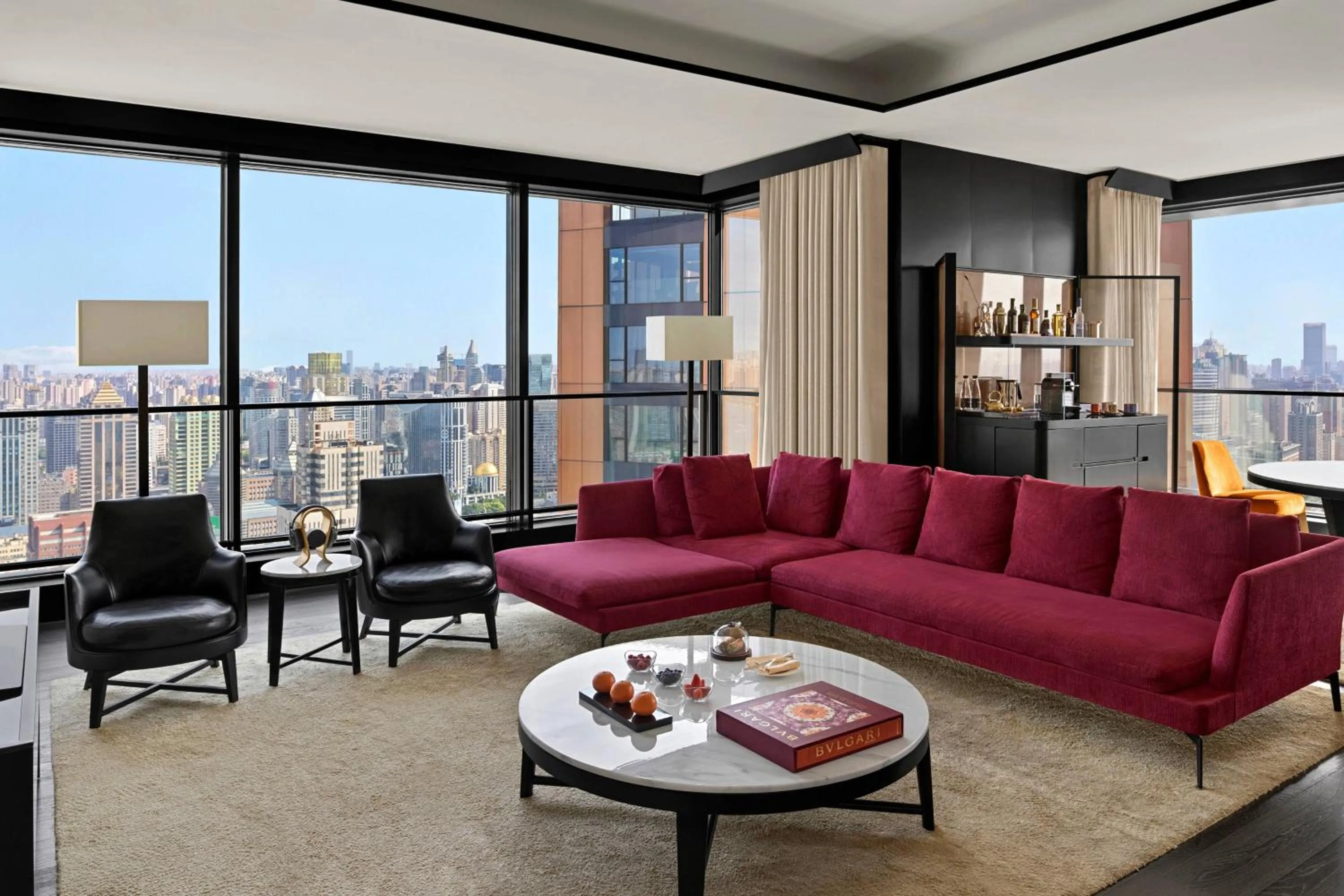 Photo of the whole room in Bulgari Hotel Shanghai