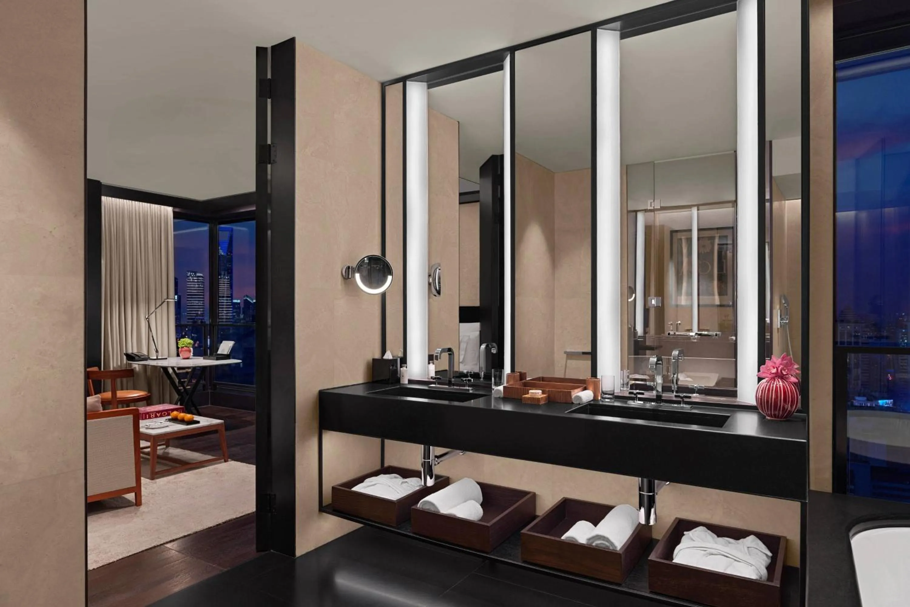 Photo of the whole room in Bulgari Hotel Shanghai