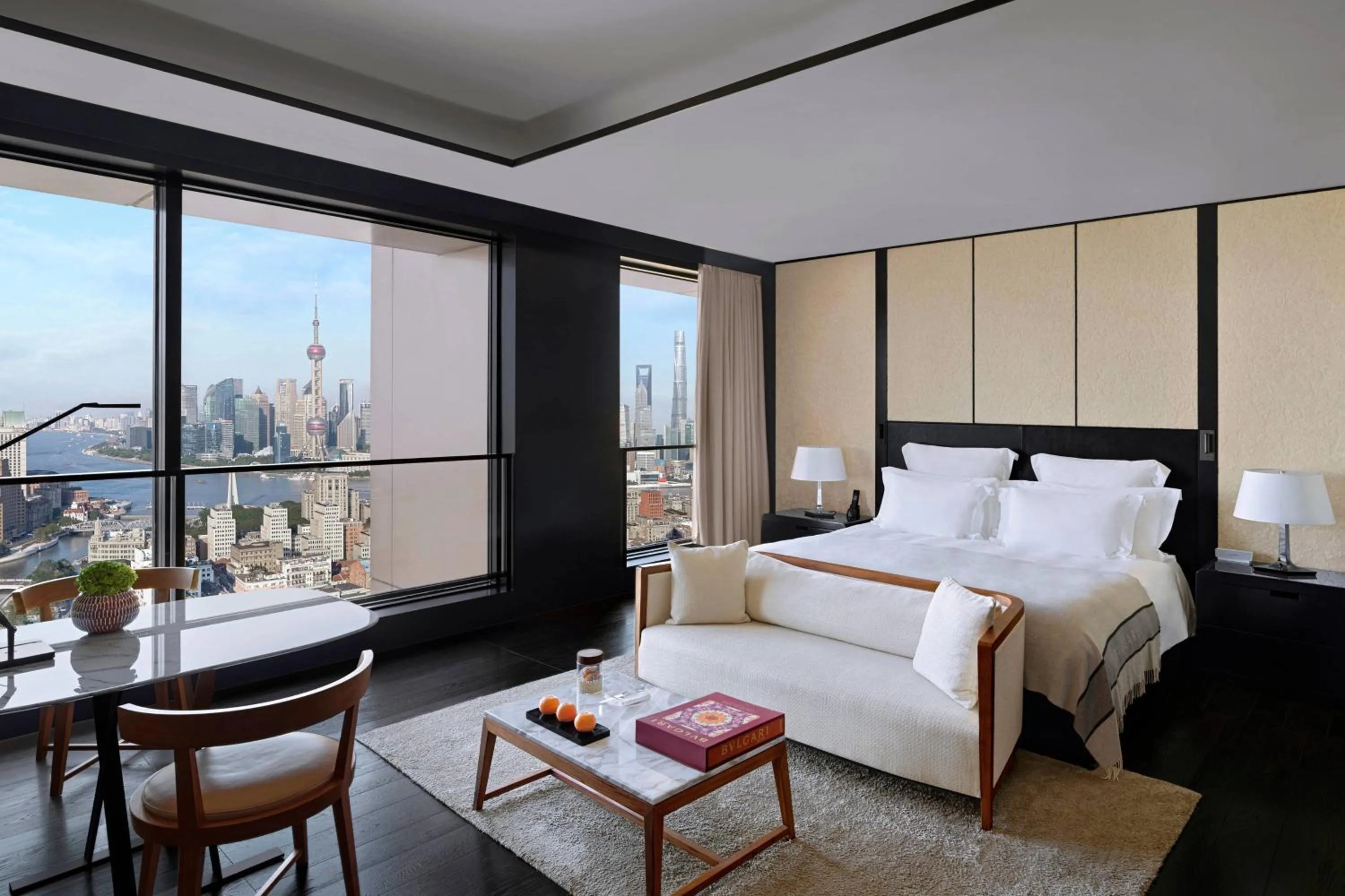 Photo of the whole room, Bed in Bulgari Hotel Shanghai