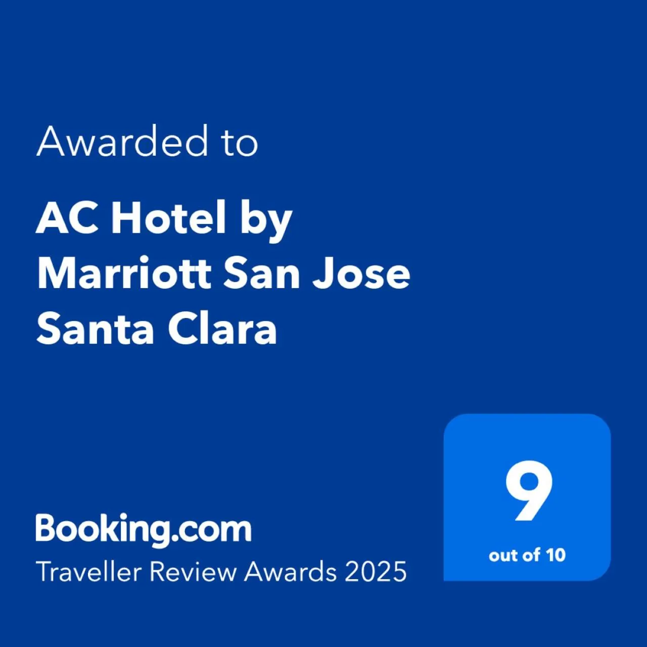Certificate/Award in AC Hotel by Marriott Sunnyvale Cupertino