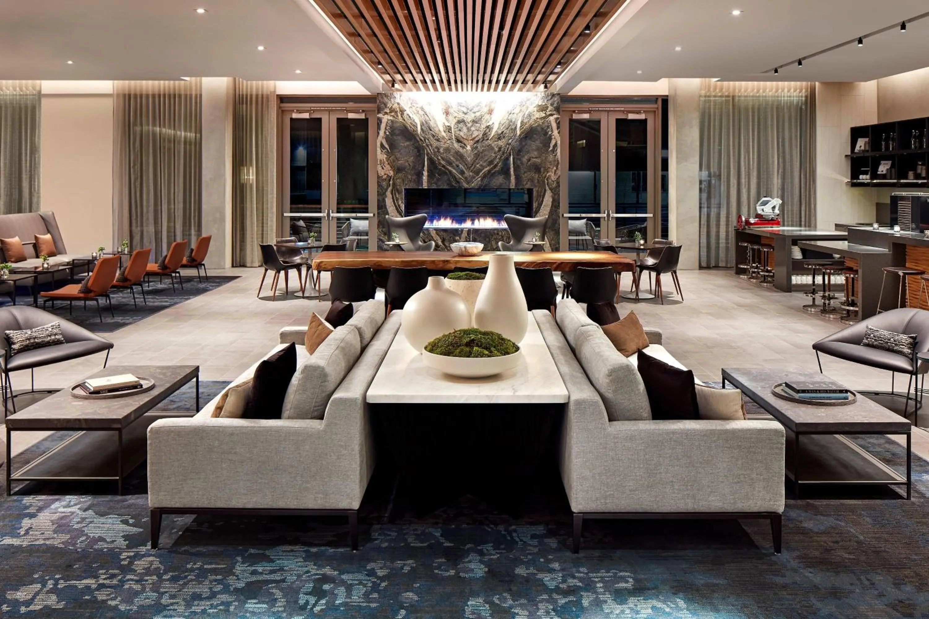 Lobby or reception in AC Hotel by Marriott Sunnyvale Cupertino