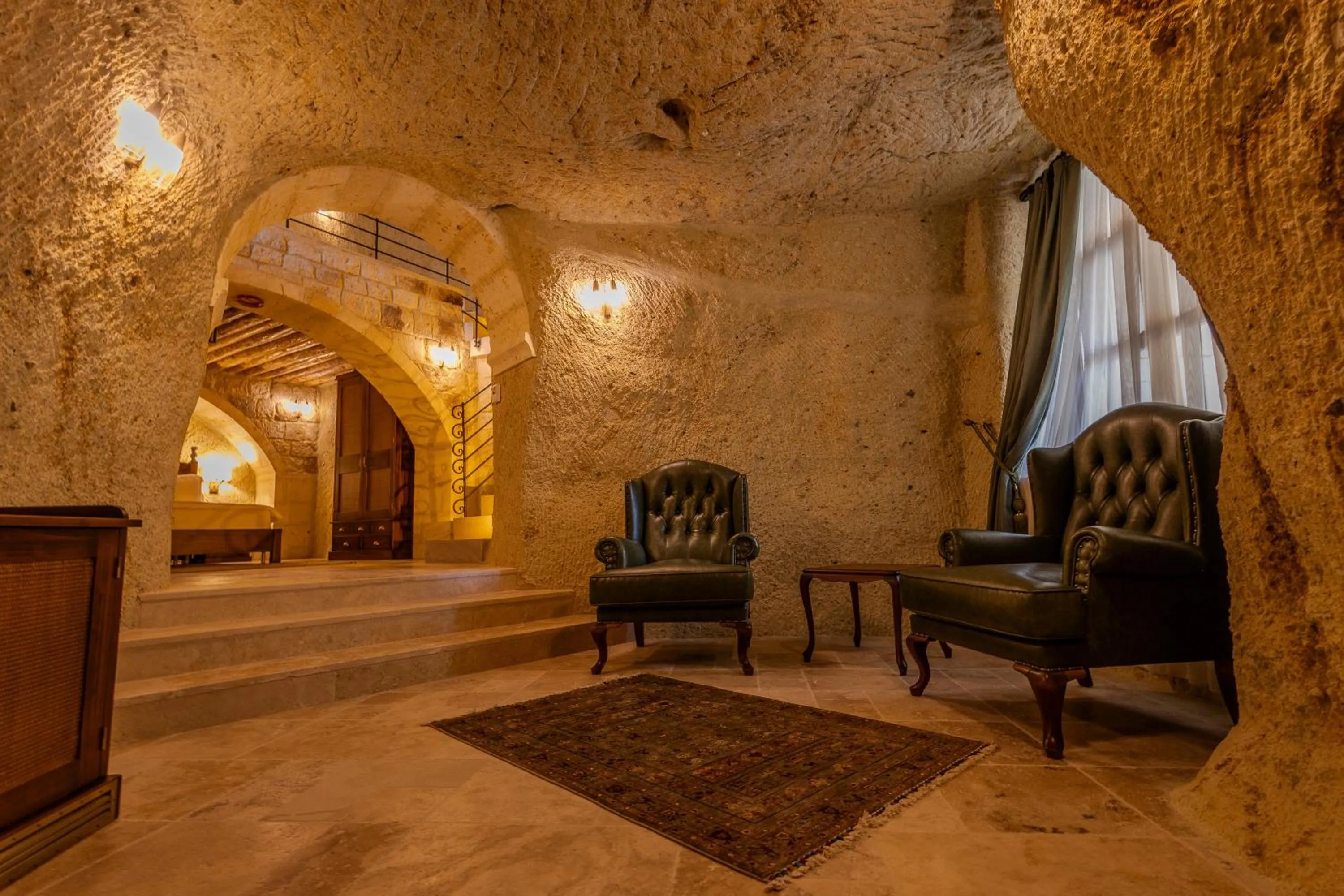 Living room in Seraphim Cave Suites & SPA