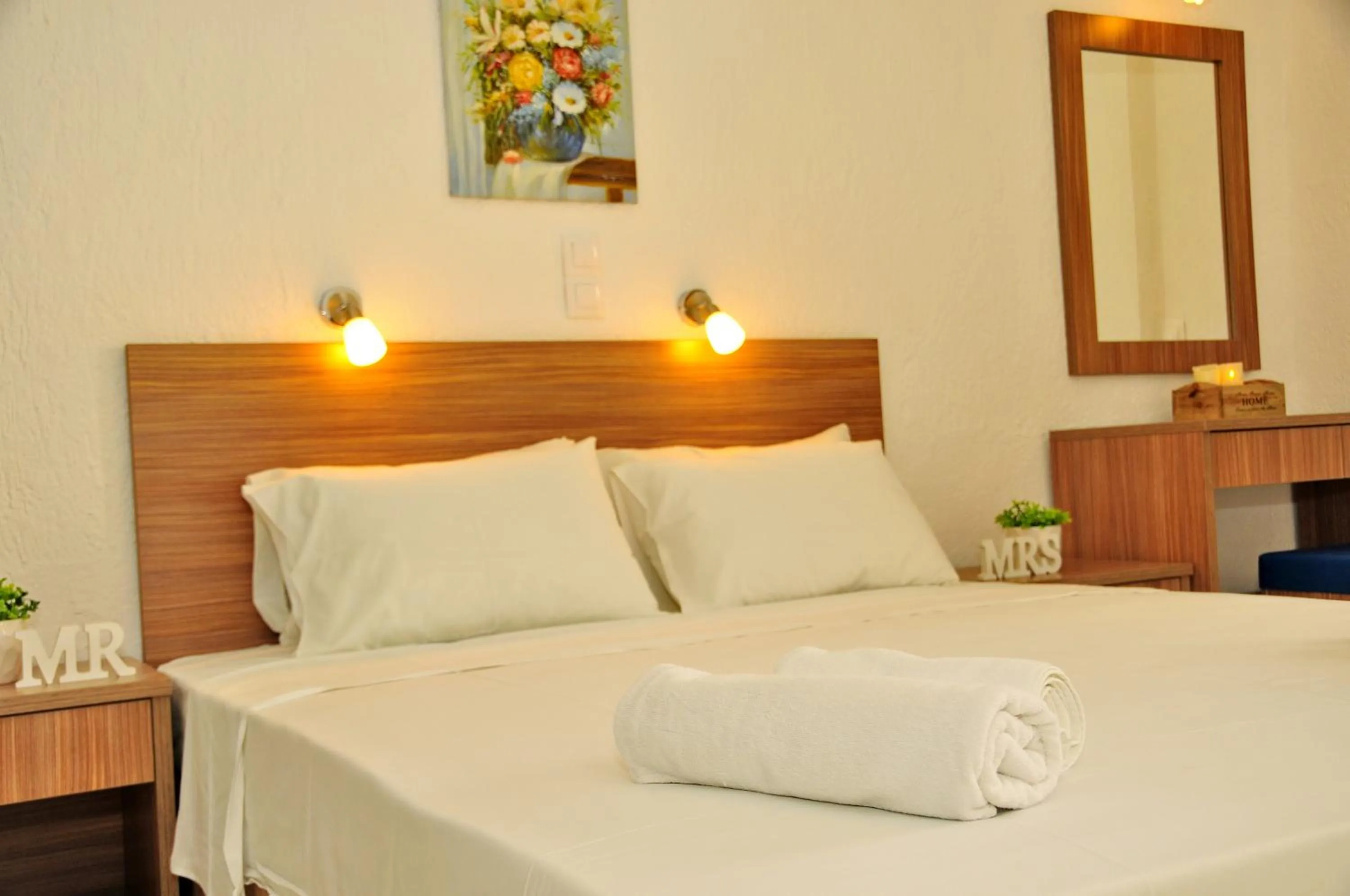 Bed in Cleopatra Apartments