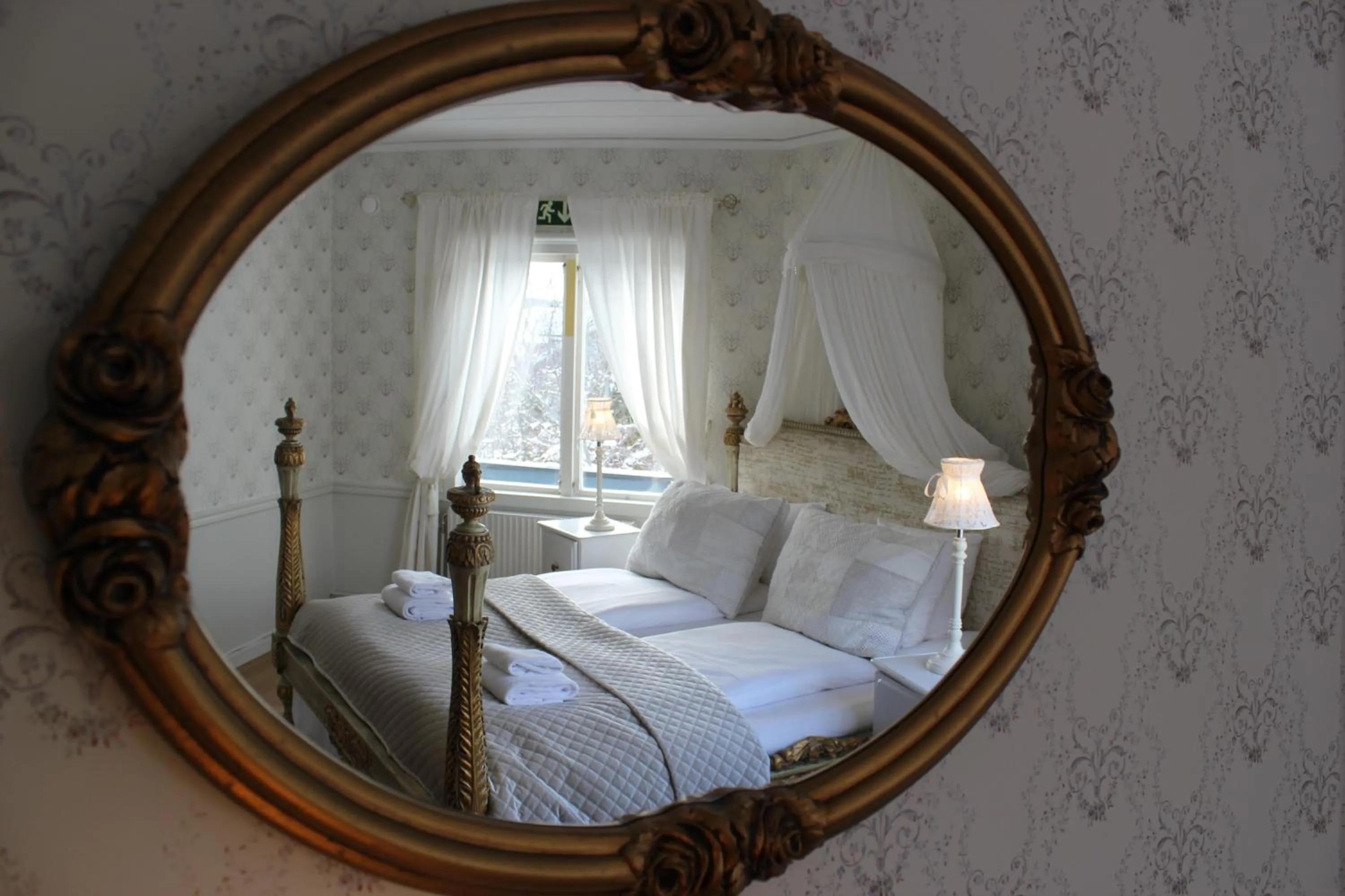 Bed in Hotel Pensionat Granparken