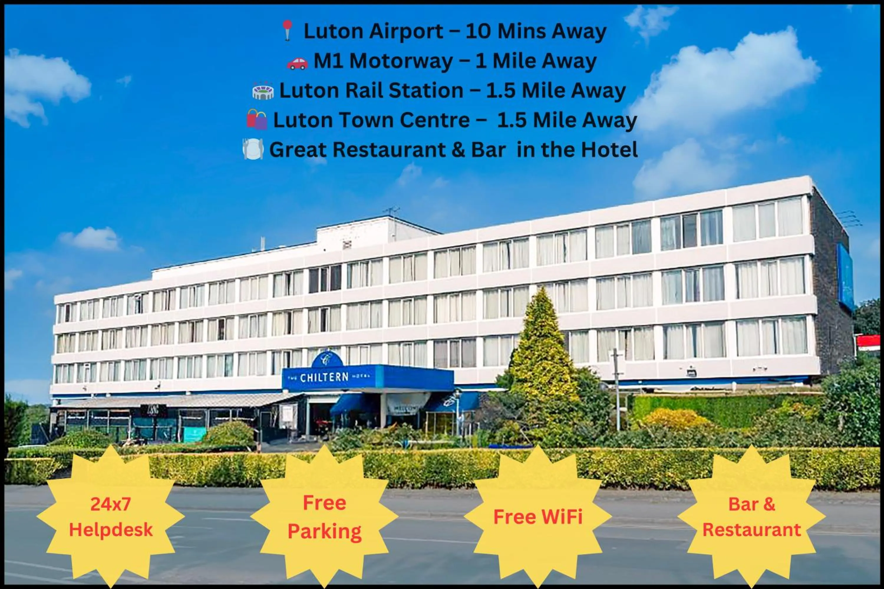 Property building in OYO The Chiltern Hotel