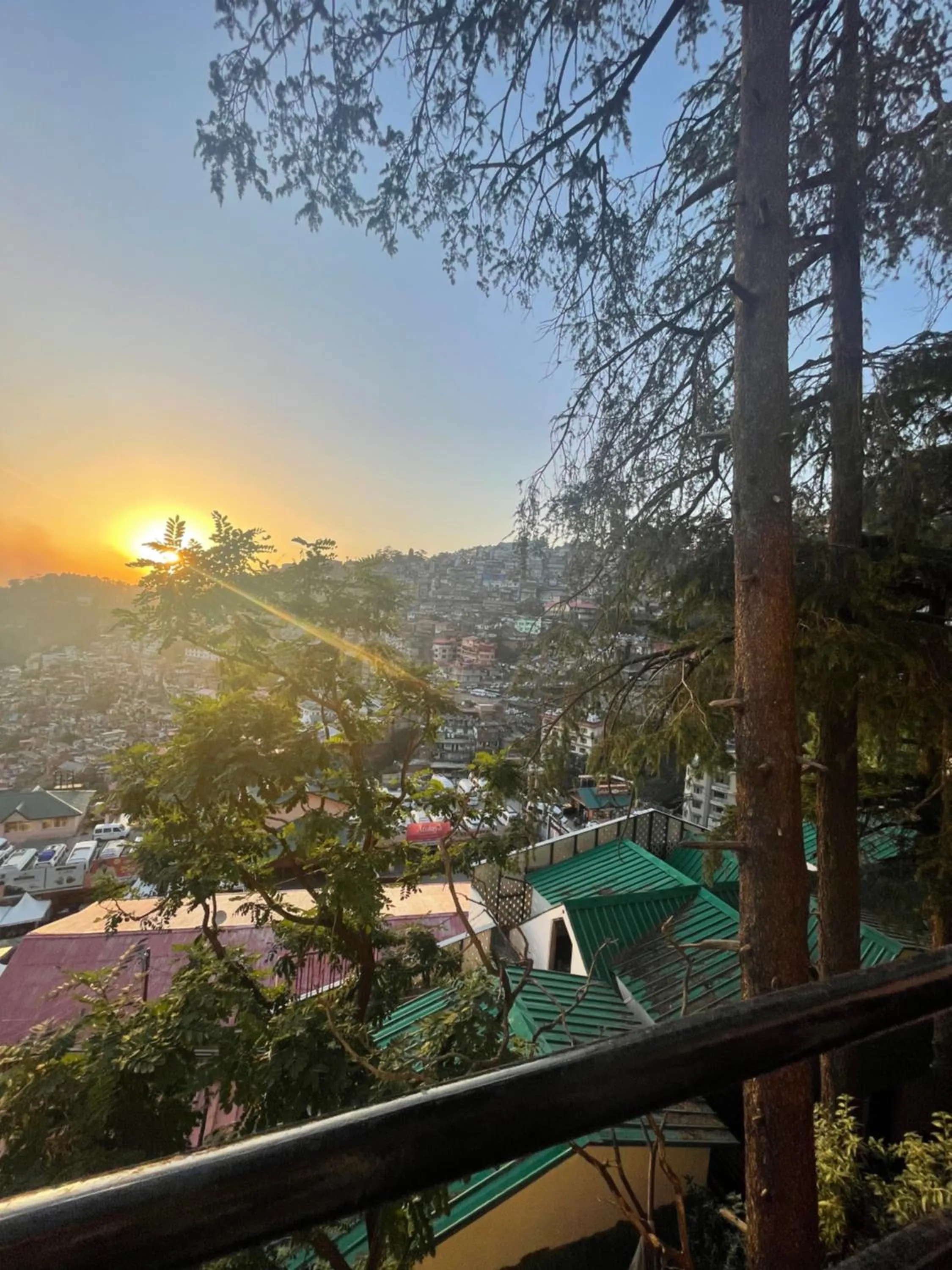 Sunrise in Hotel Willow Banks Shimla