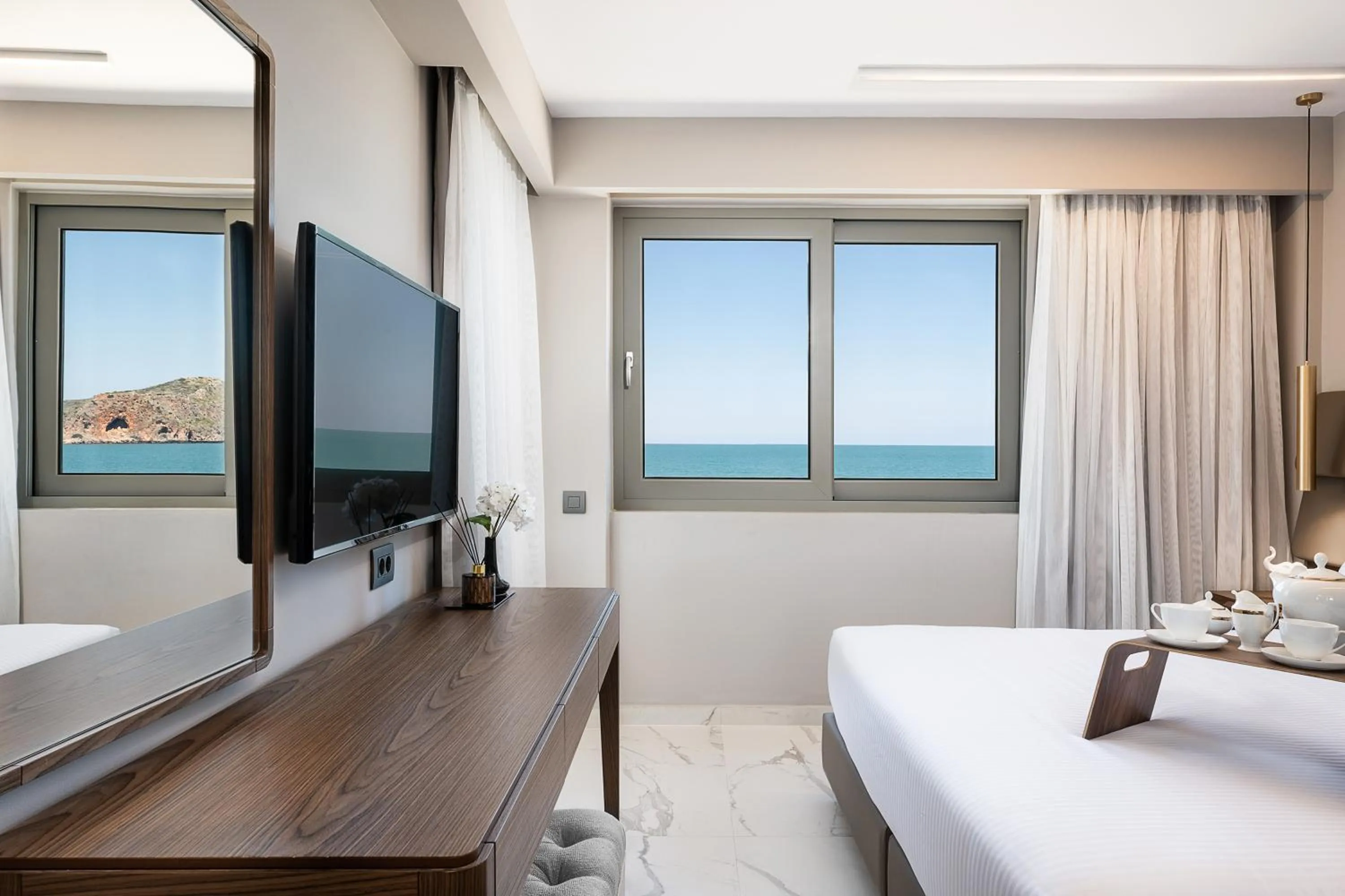 Bedroom, Bed in Porto Platanias Beach Luxury Selection - Adults Only