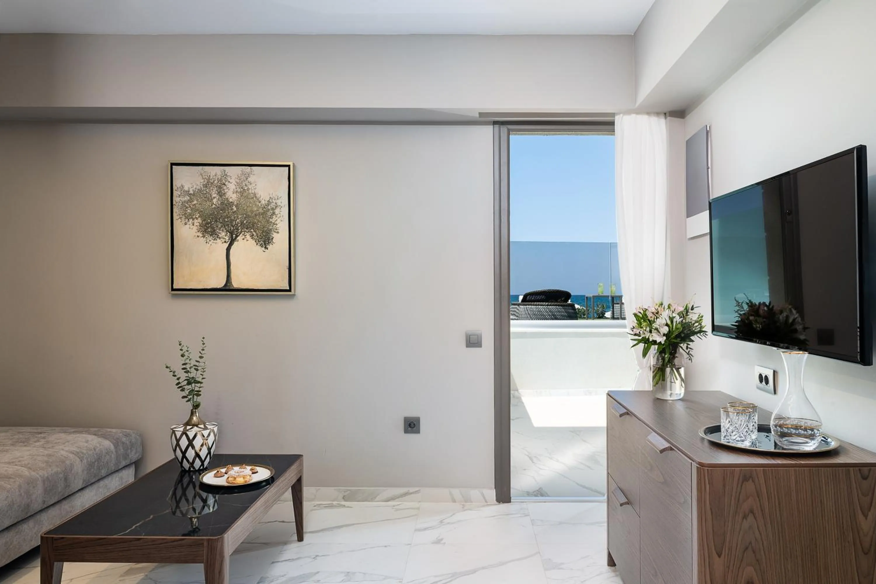 Living room in Porto Platanias Beach Luxury Selection - Adults Only