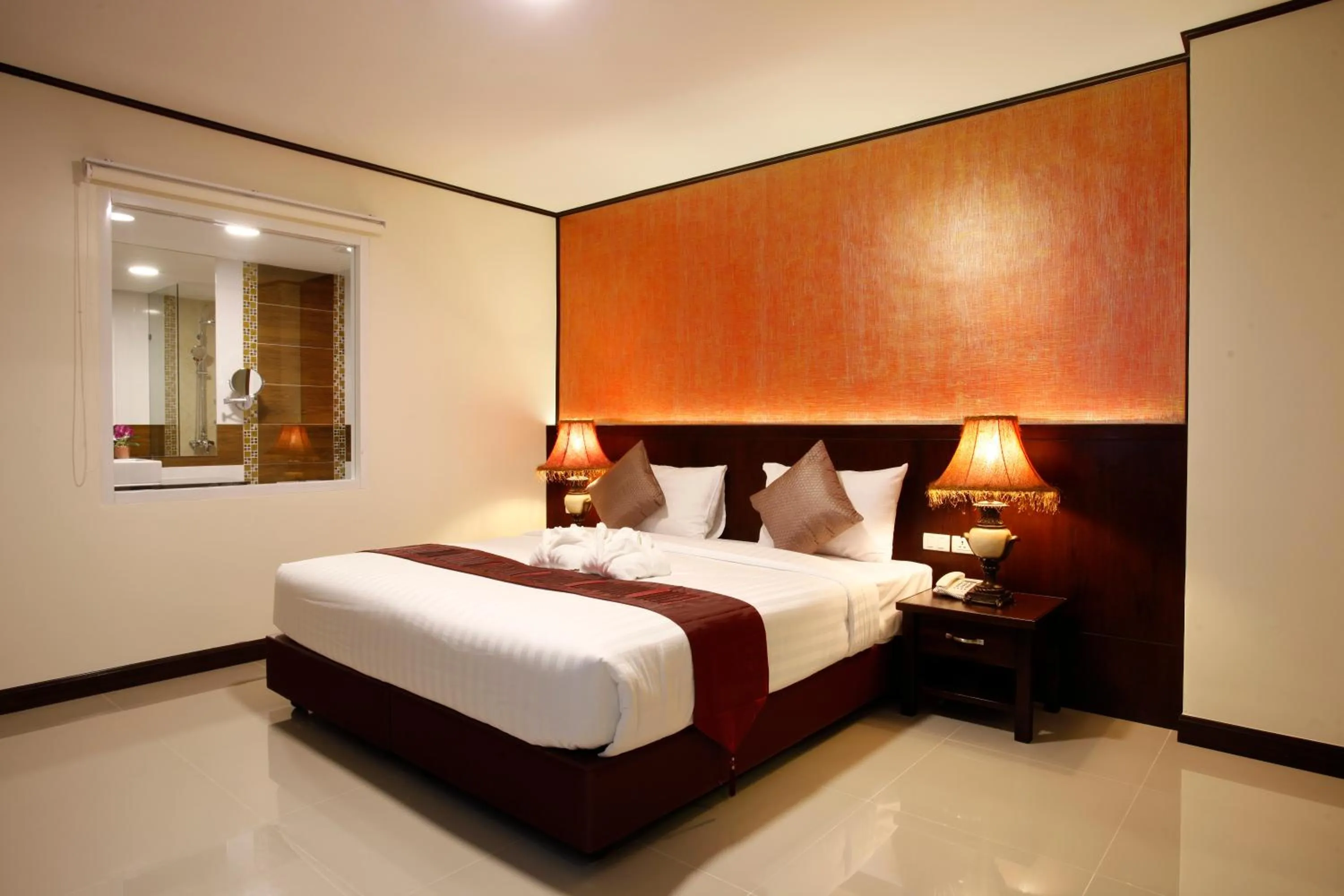 Bedroom, Bed in Orchid Resortel