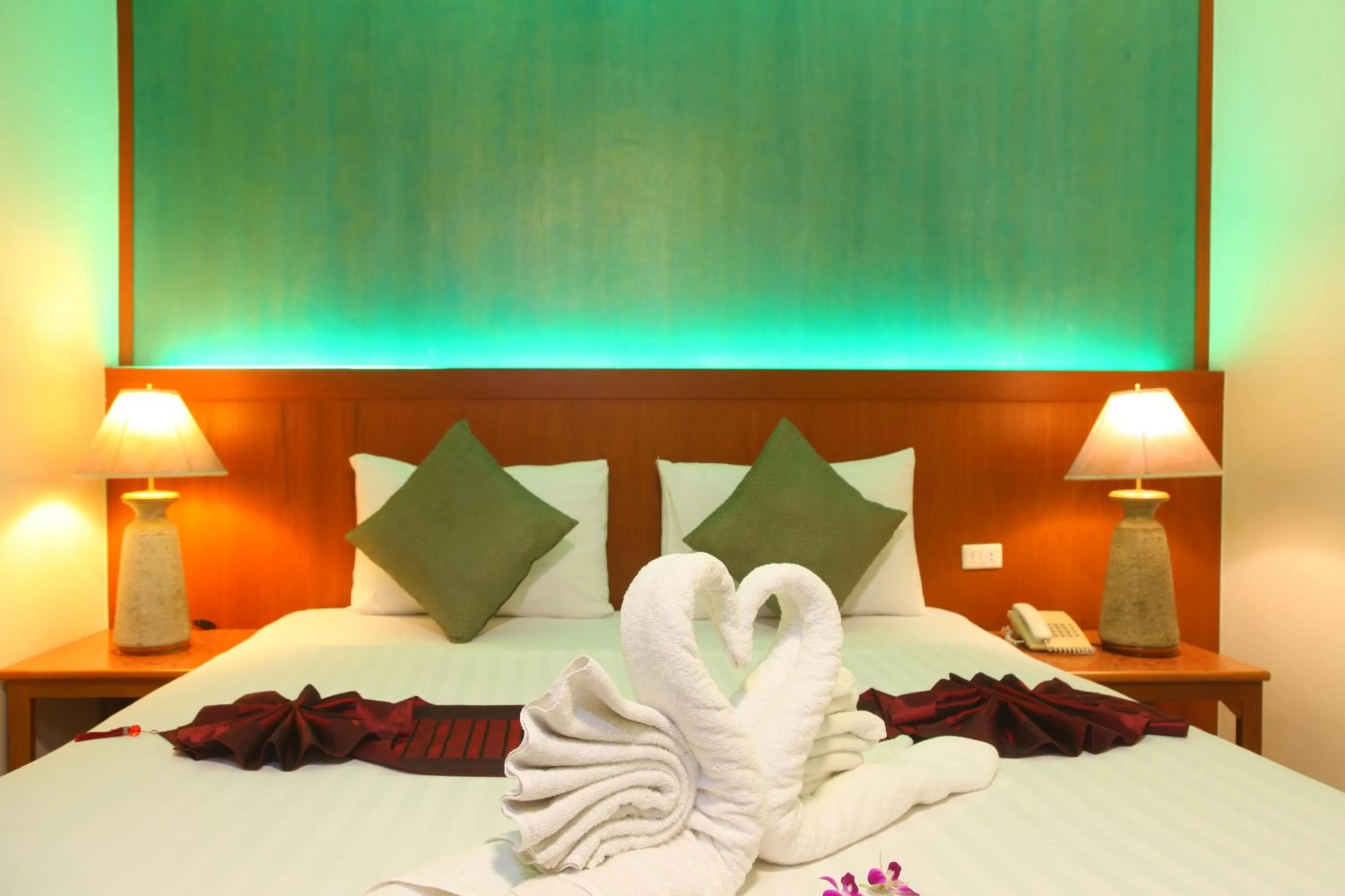 Bed in Orchid Resortel