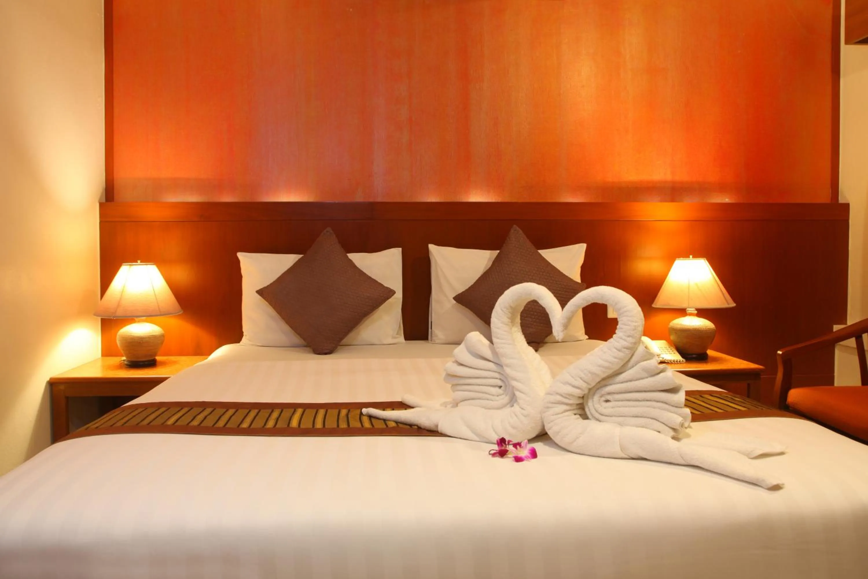 Bed in Orchid Resortel