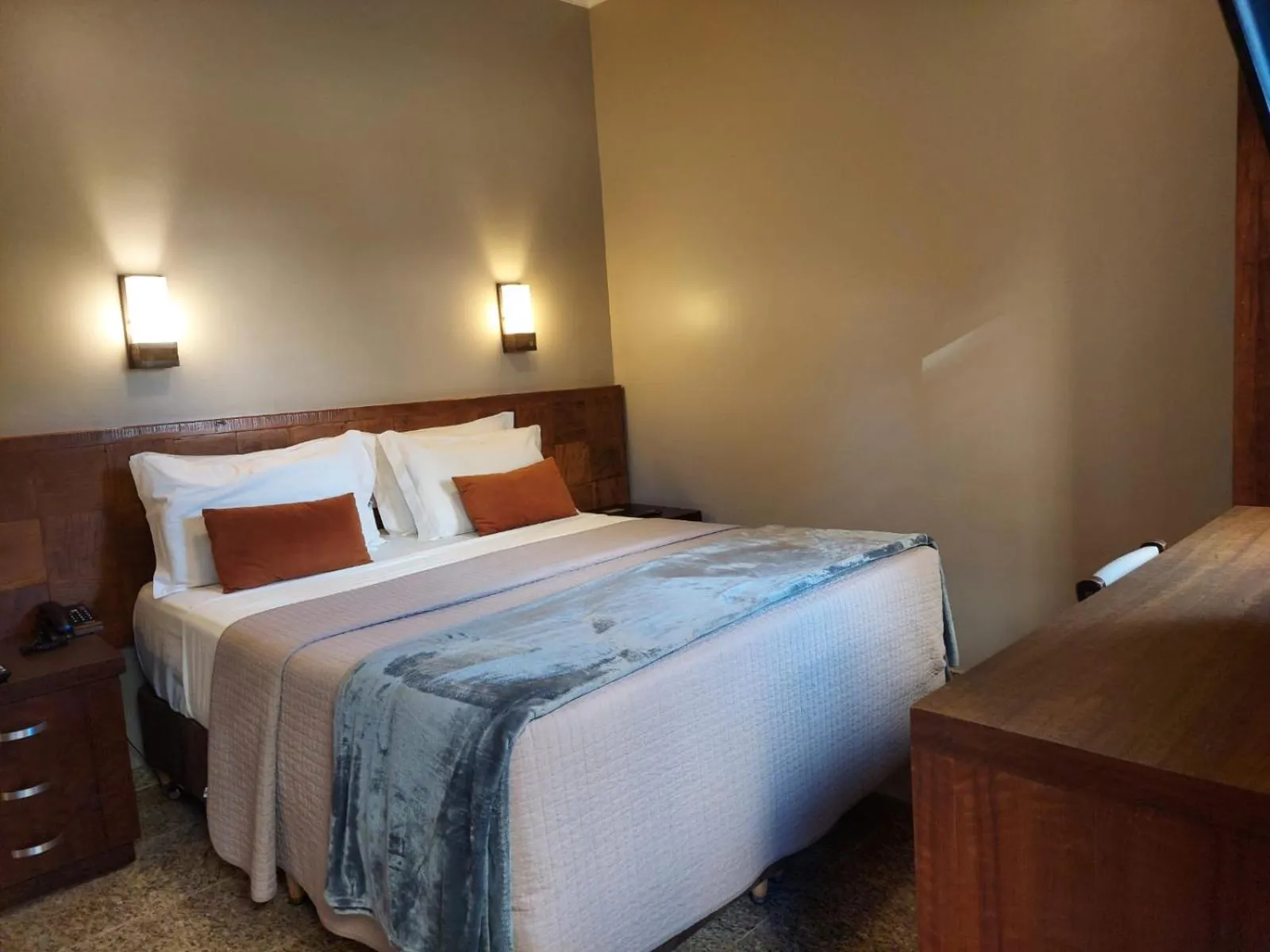 Bed in Hotel Pousada Santa Rita