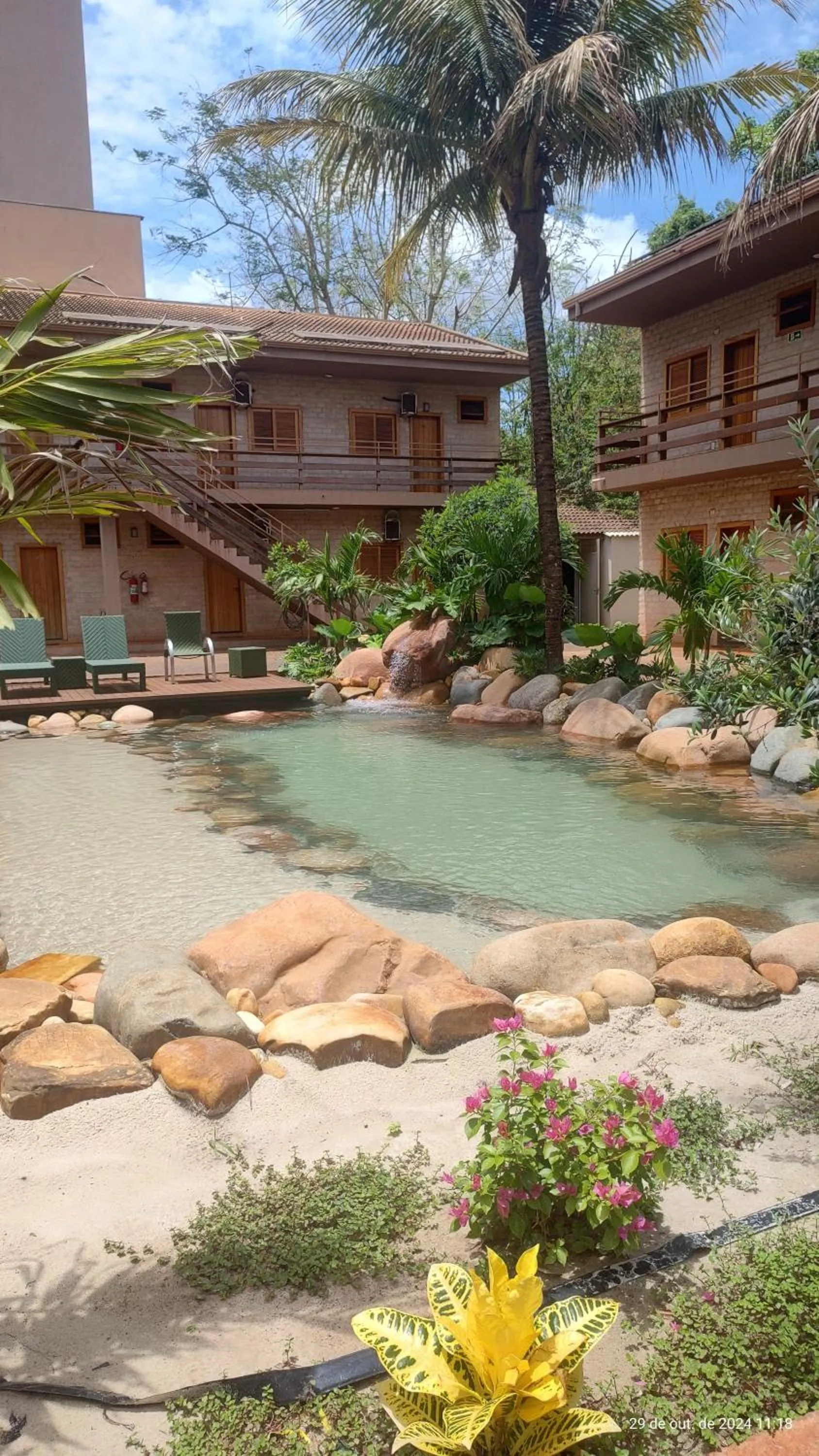 Pool view in Hotel Pousada Santa Rita