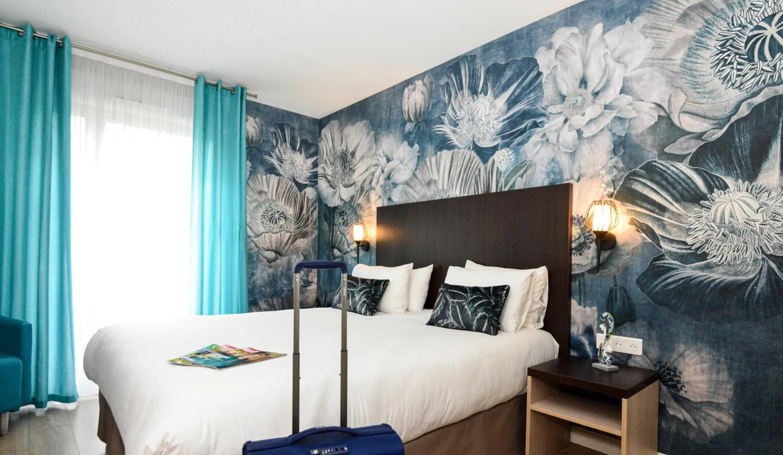 Bed in Hôtel Villa Sophia - ADULTS ONLY JULY AND AUGUST