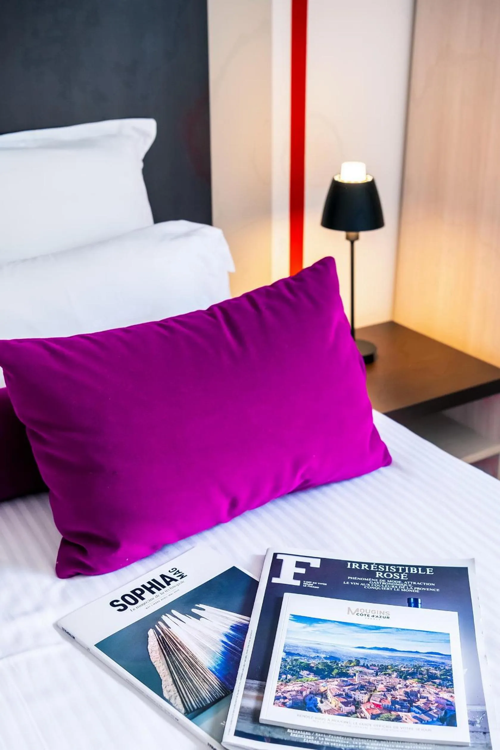 Bed in Hôtel Villa Sophia - ADULTS ONLY JULY AND AUGUST