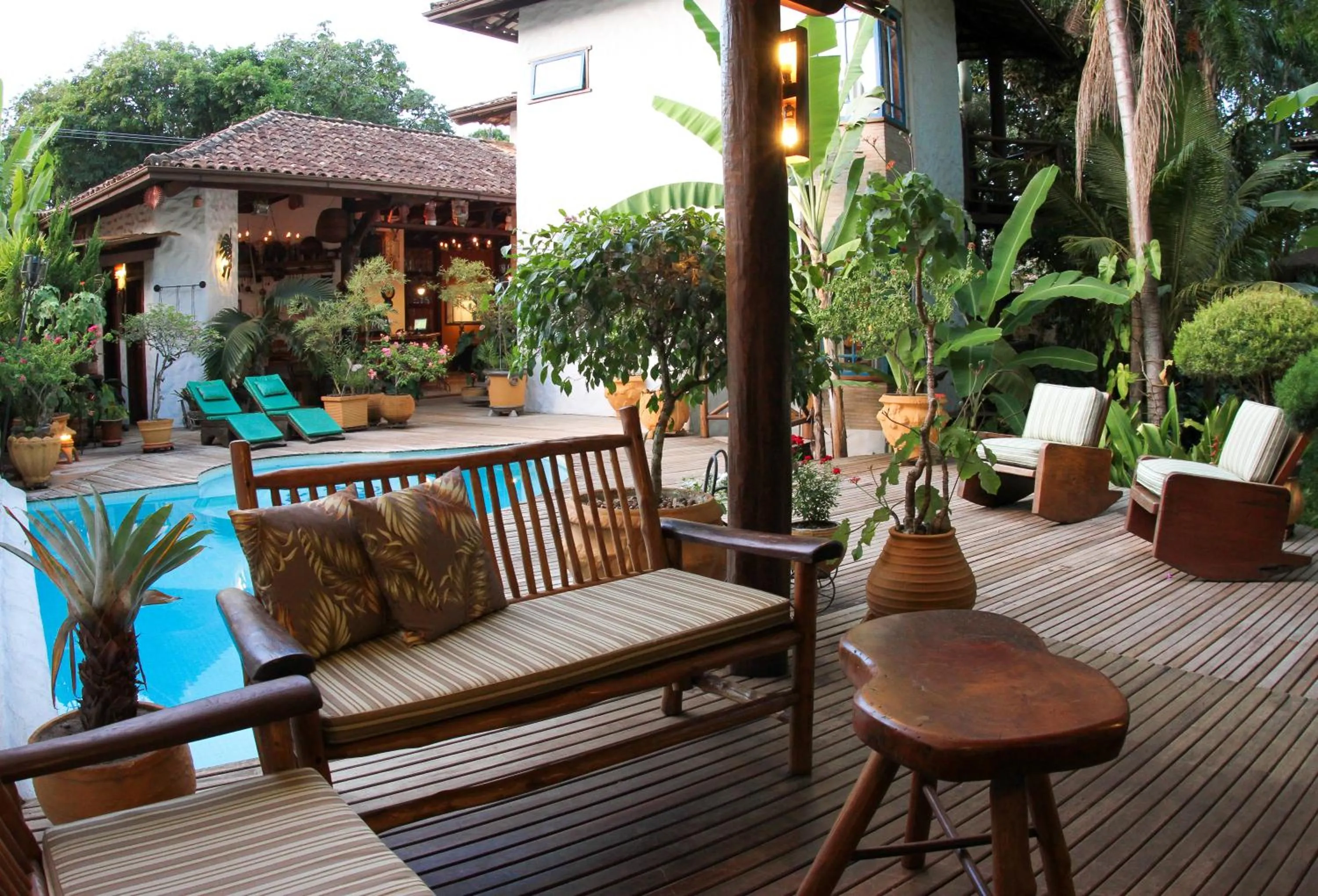 Balcony/Terrace in Pousada Burundanga