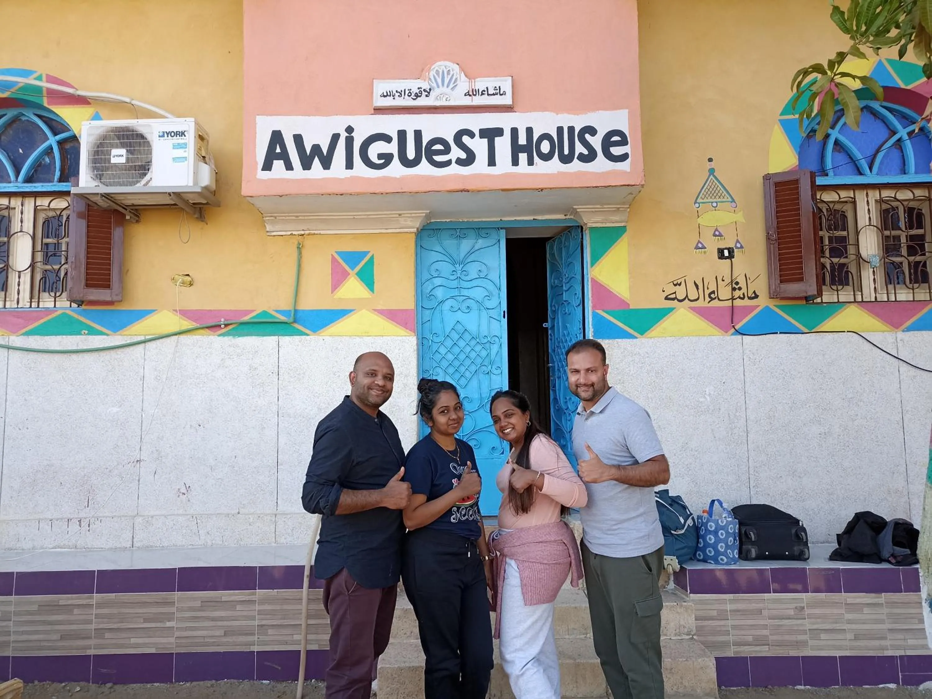 group of guests in Awi Guest House