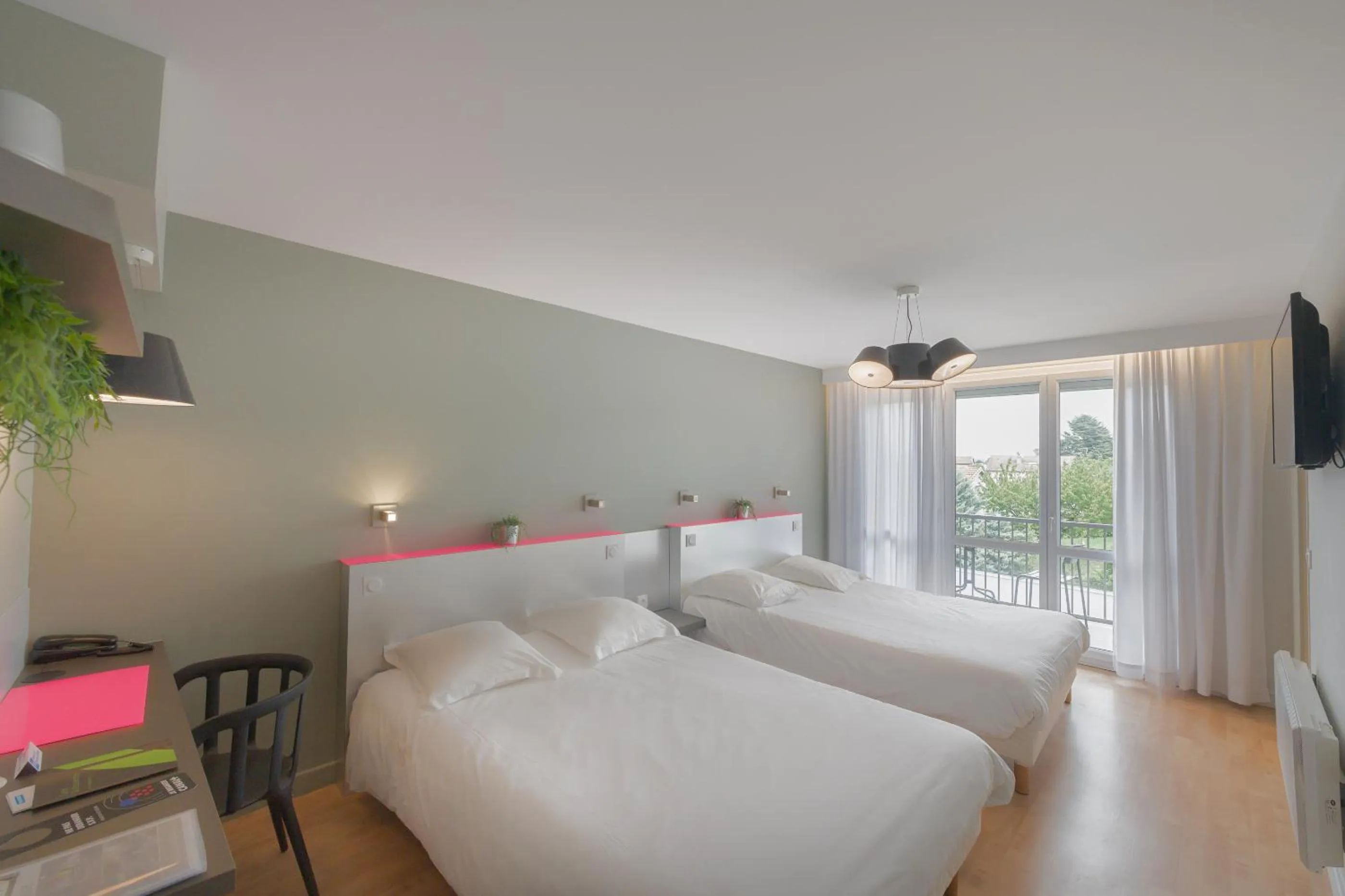 Bed in Hôtel Vulcain