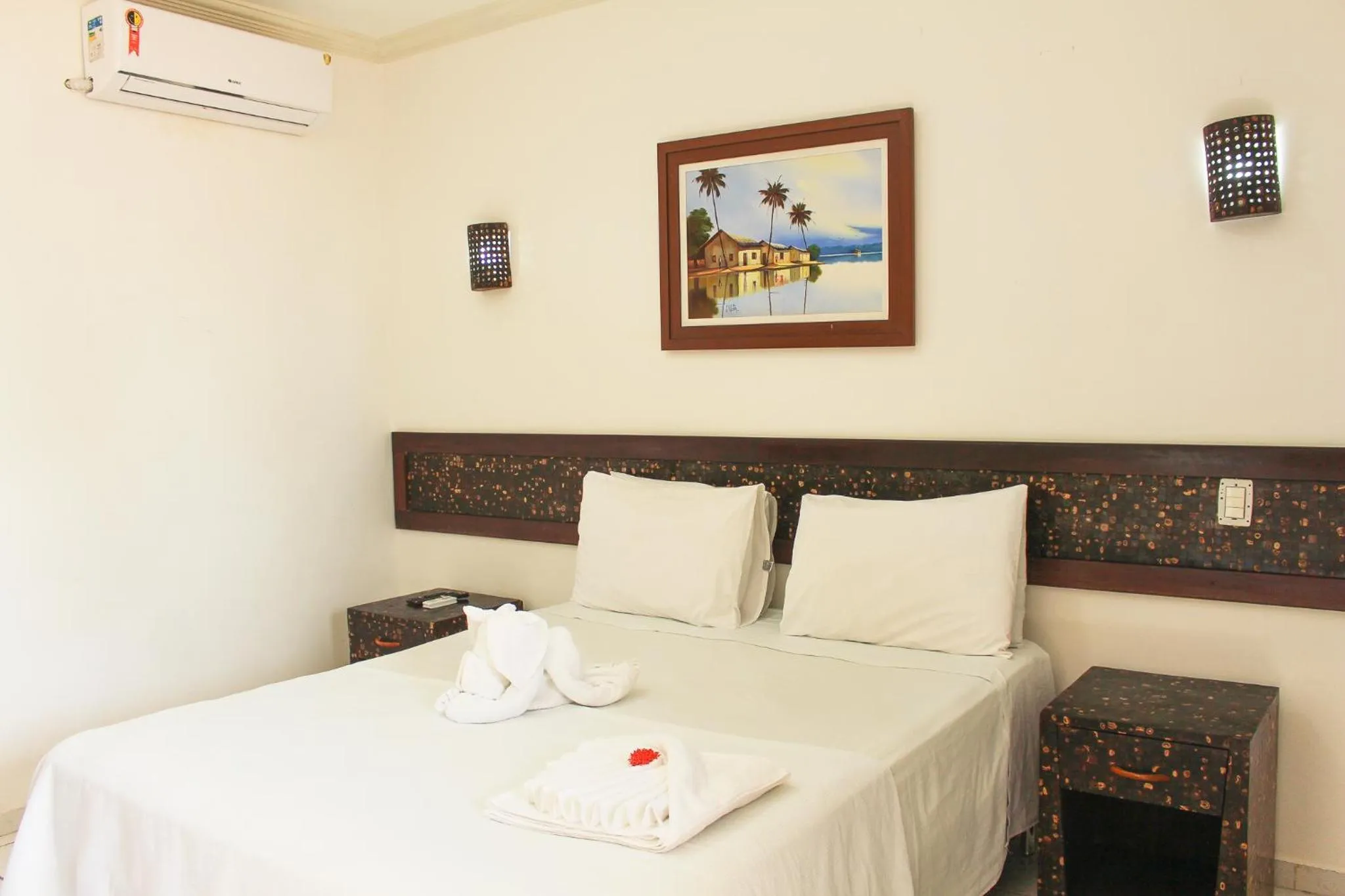 Bed in Pousada Coqueiro Verde