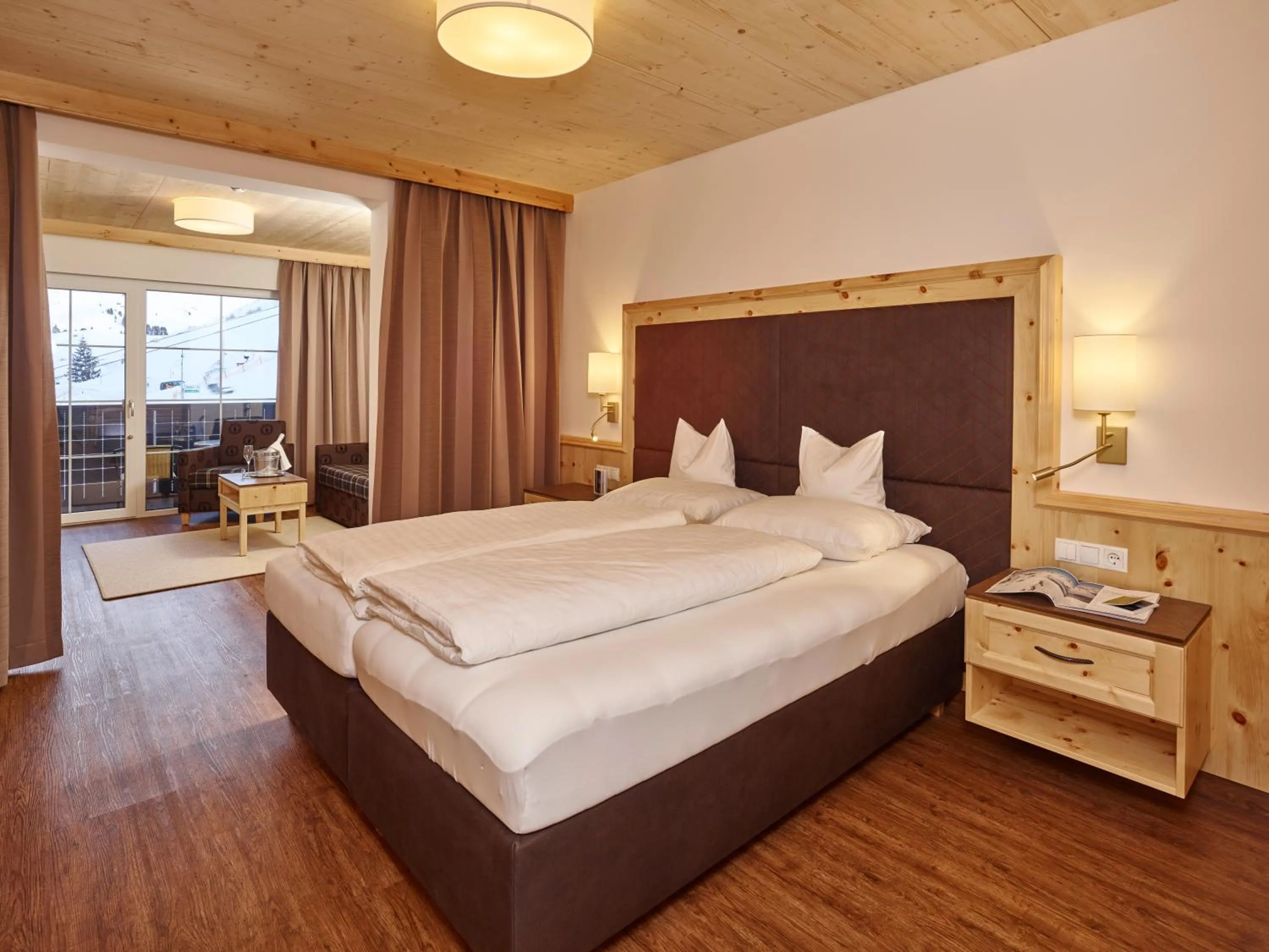Mountain view, Bed in Hotel Venter Bergwelt