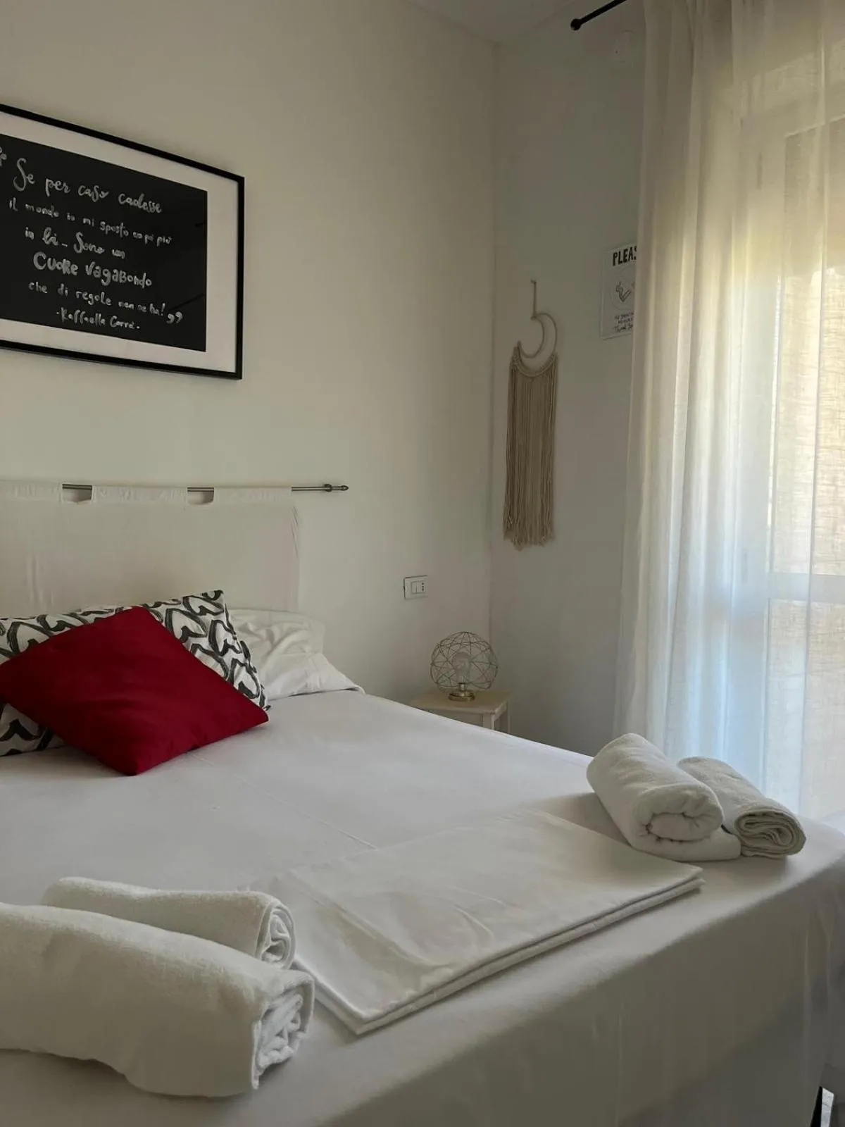 hair dryier, Bed in Bed and Breakfast Sofia