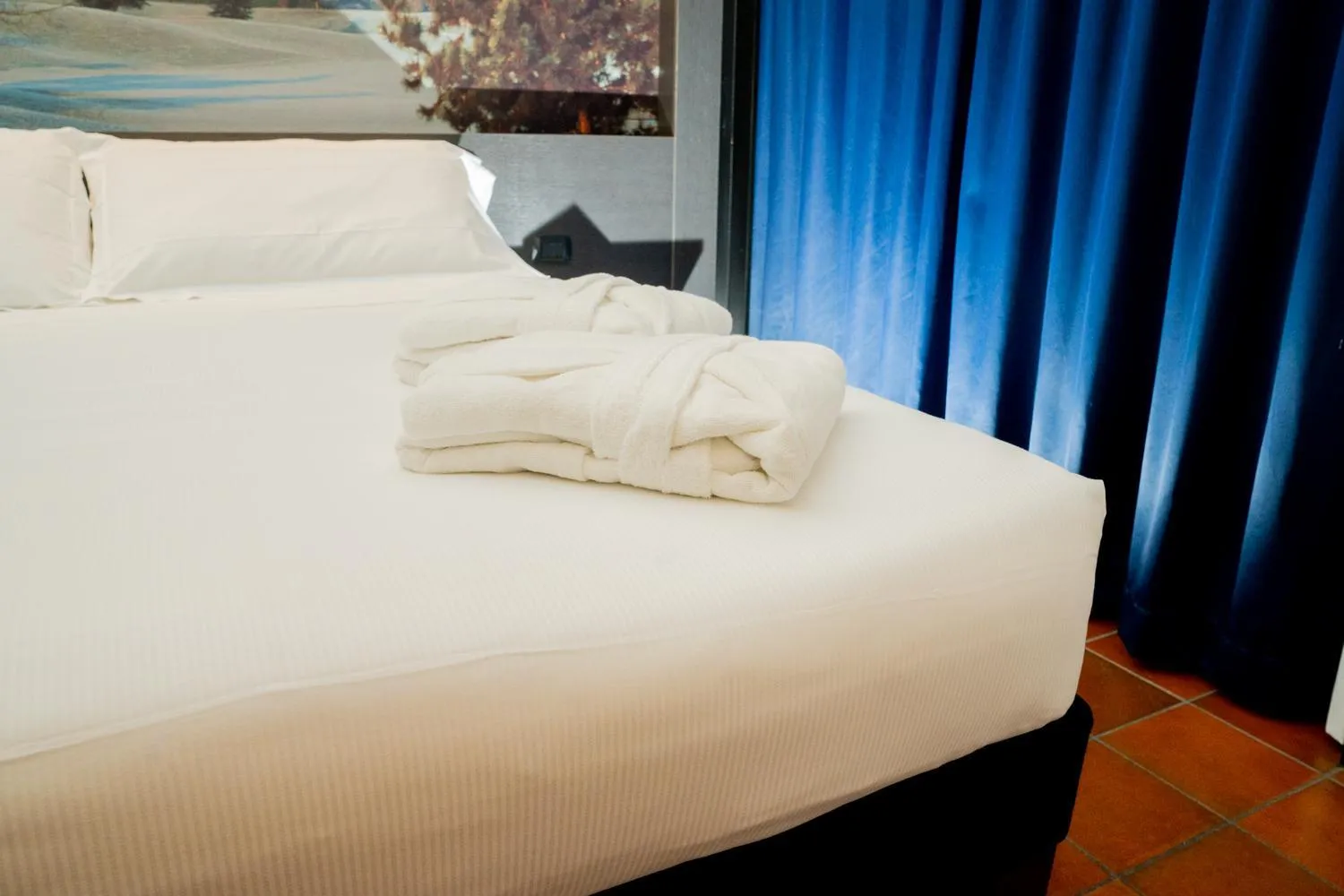 Bedroom, Bed in Hotel Pineta