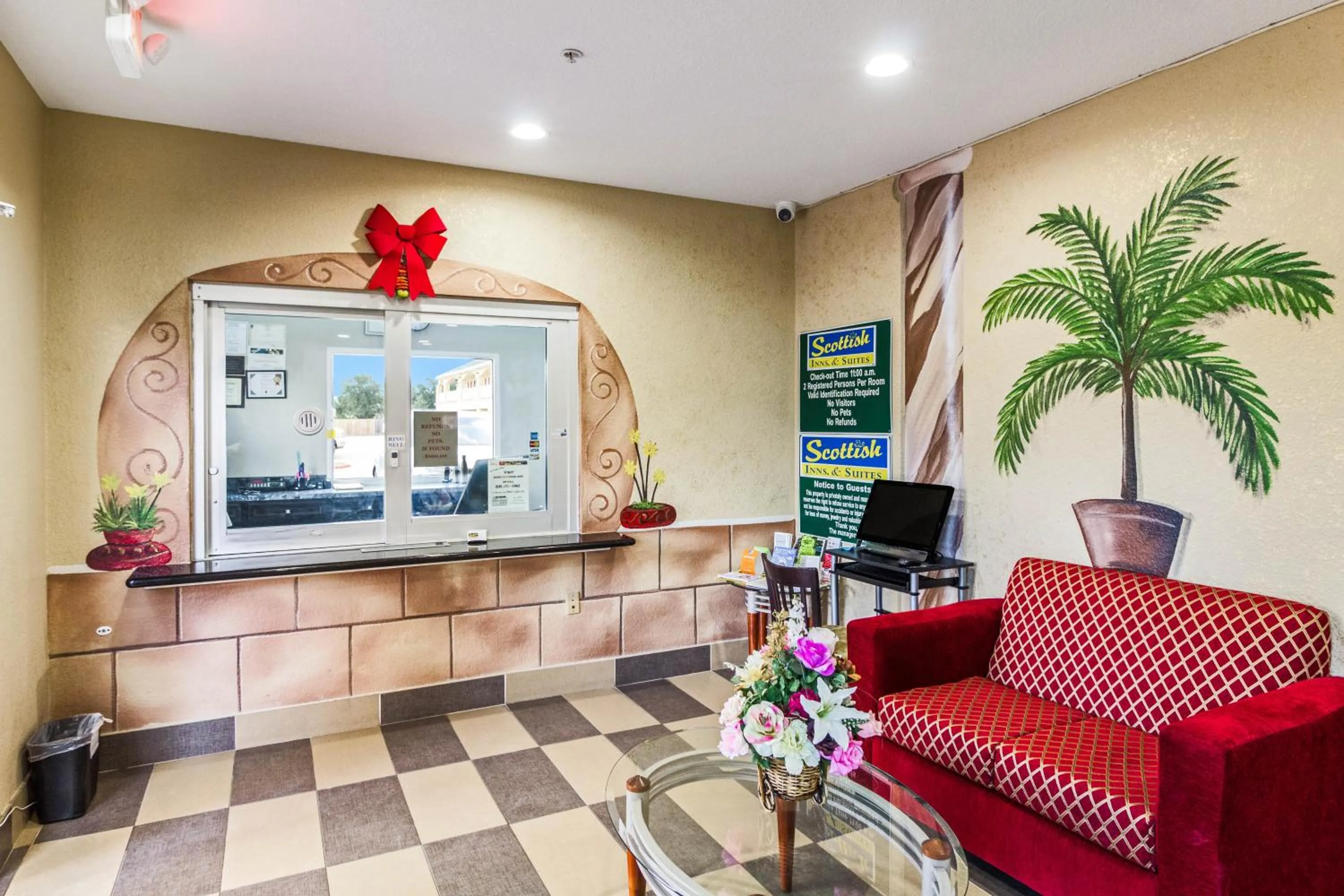 Lobby or reception in Scottish Inn and Suites Baytown Tx