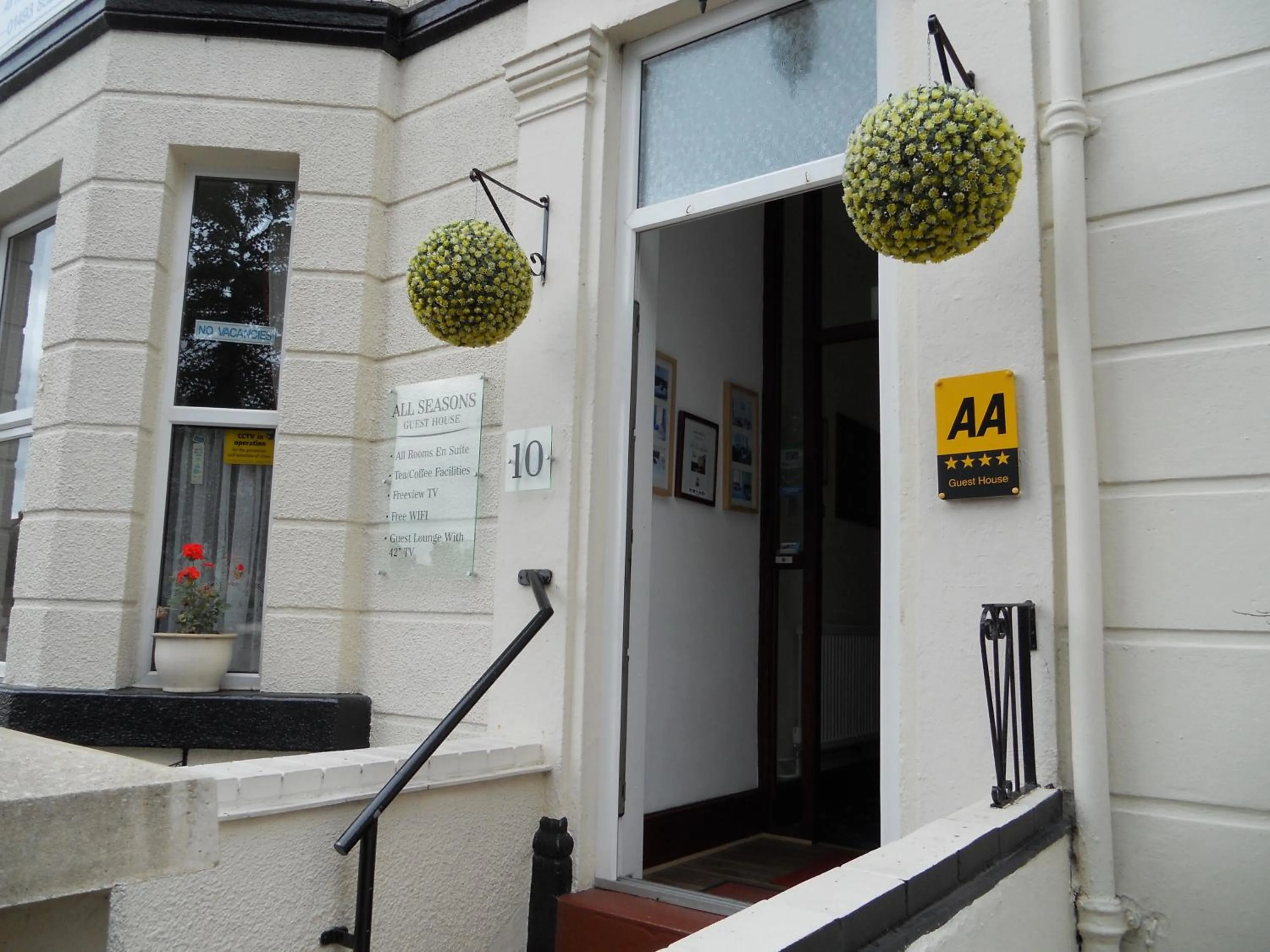 Facade/entrance in All Seasons Guest House