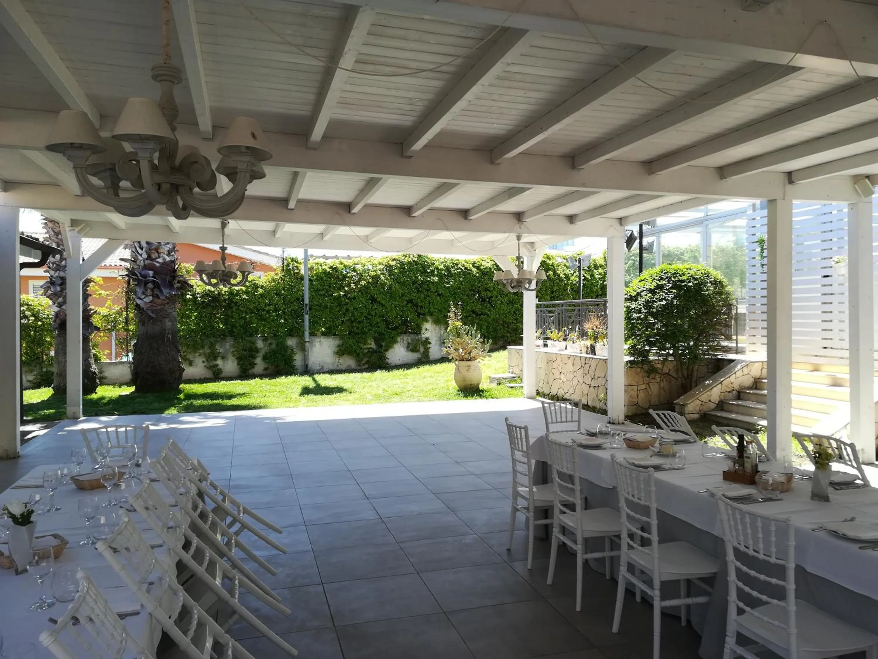 Patio in Hotel La Cavalera