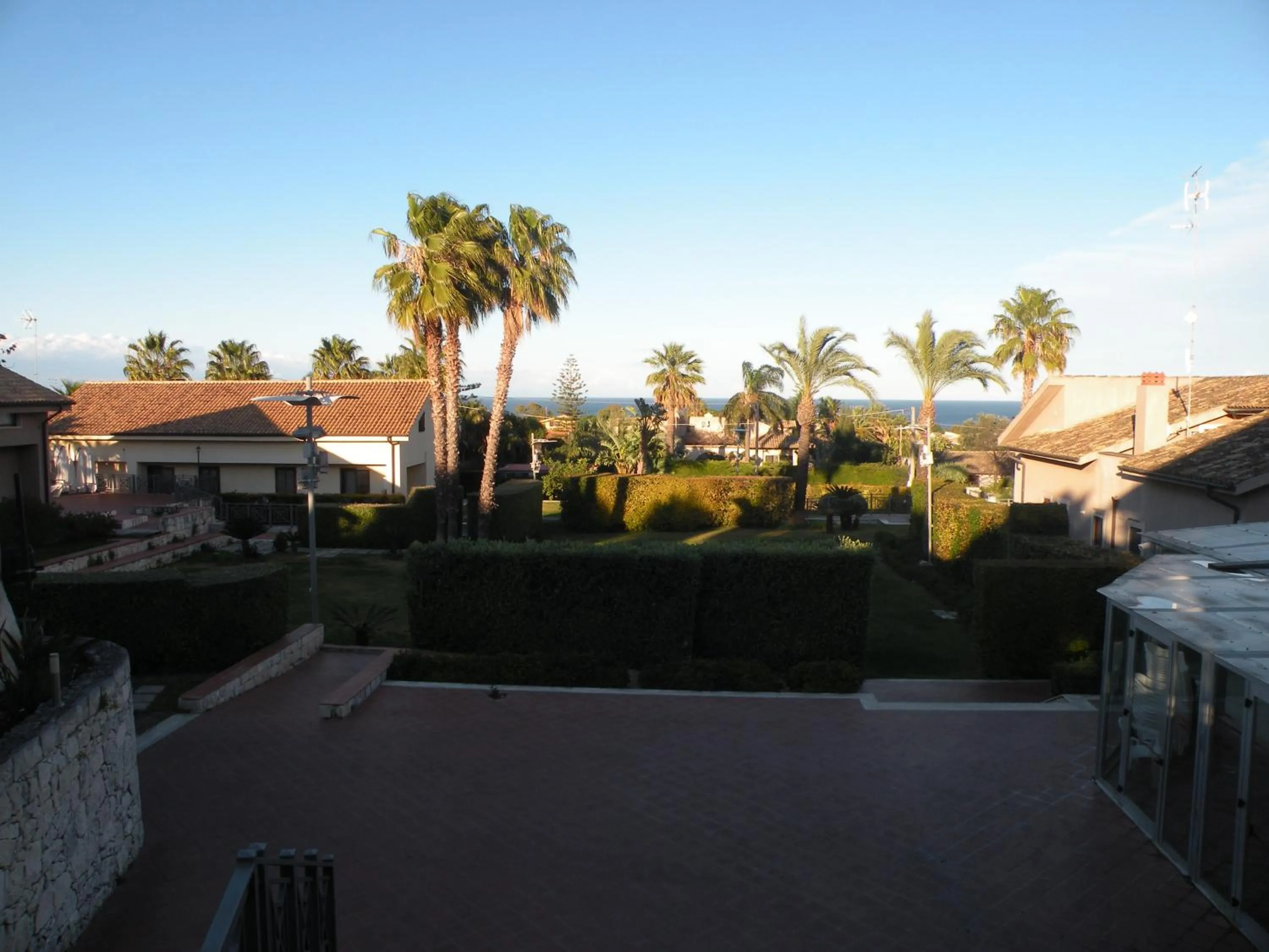Patio in Hotel La Cavalera
