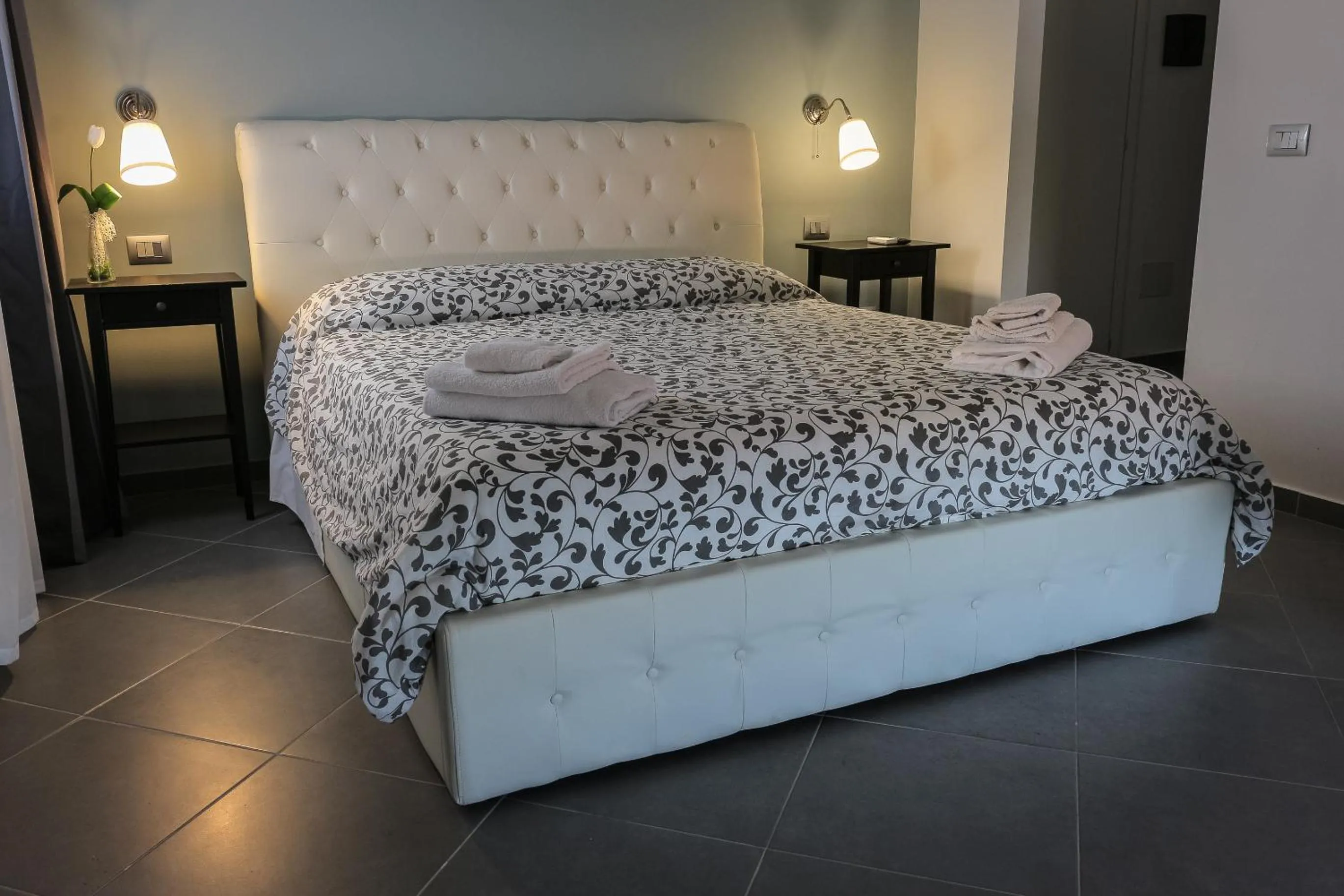 Bed in Hotel La Cavalera