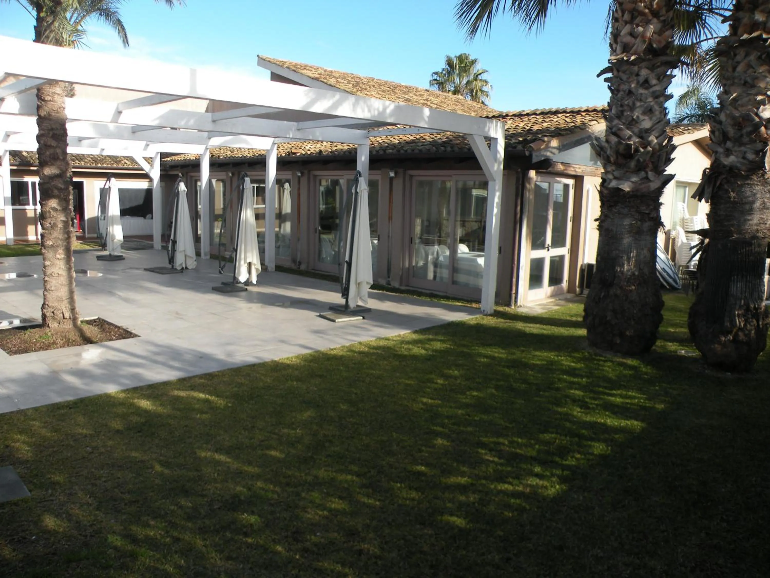 Patio in Hotel La Cavalera