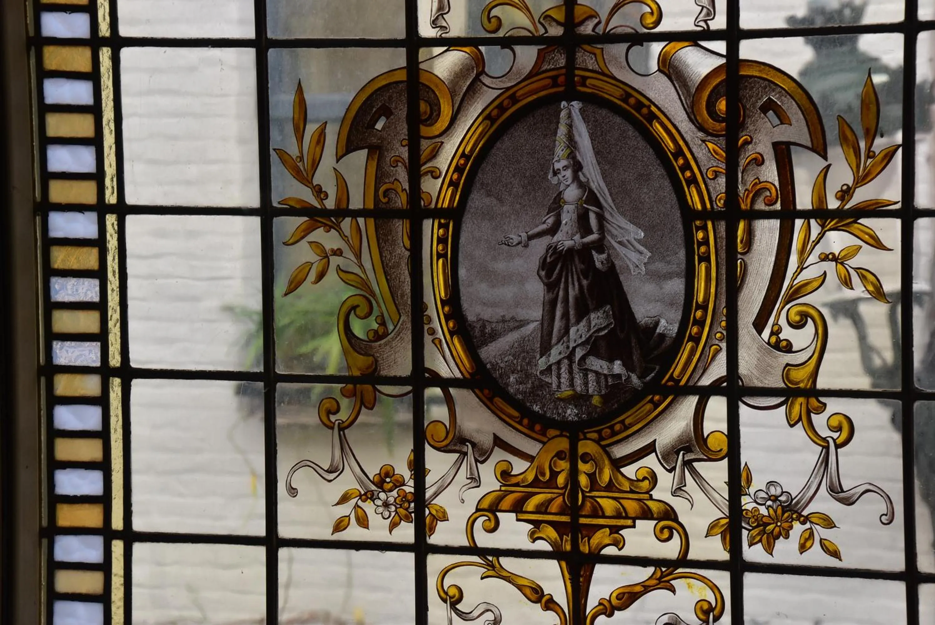 Decorative detail in Huyze Peerdenbrugghe