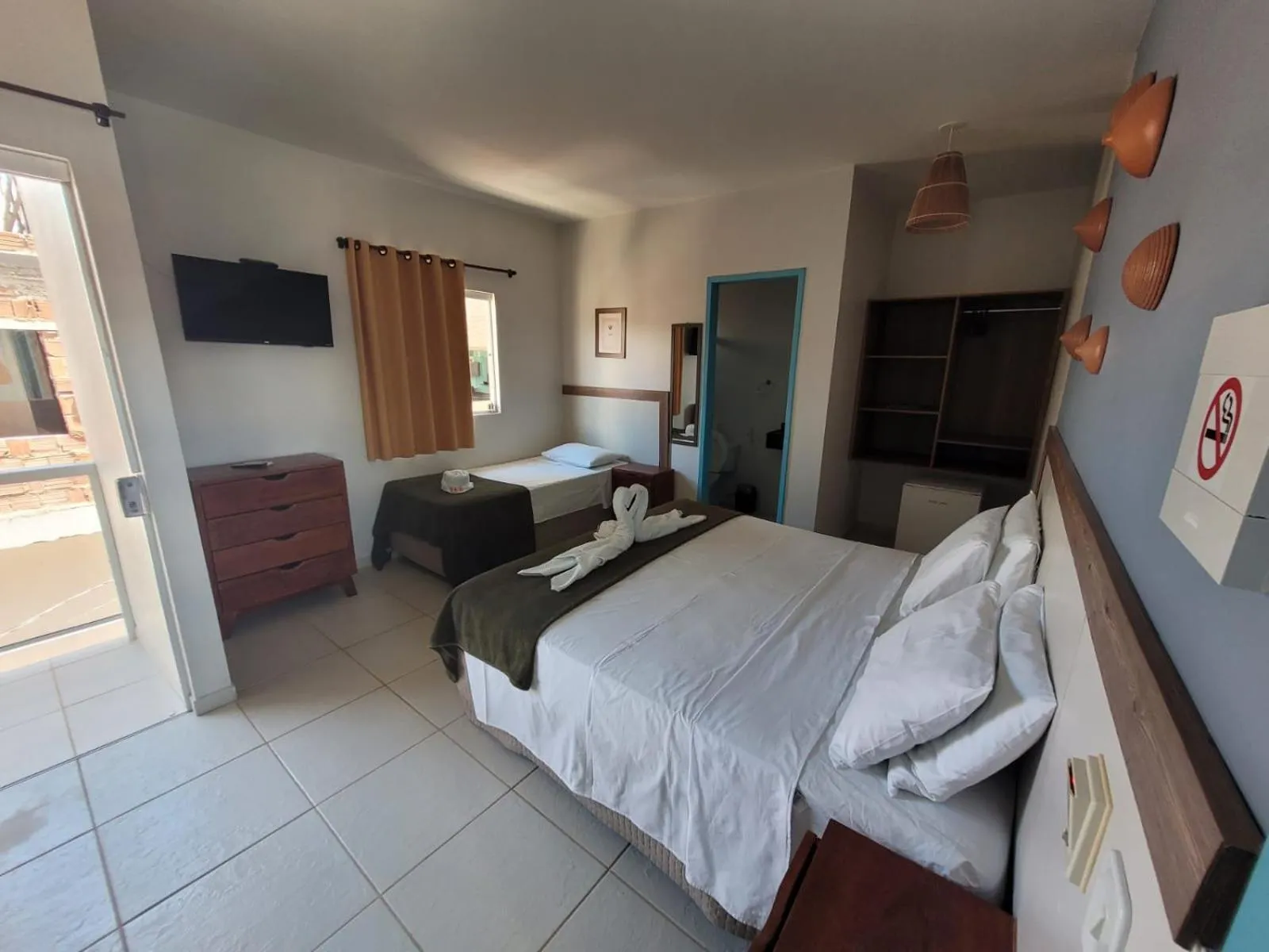 Bedroom, Bed in Pousada Tartaruga