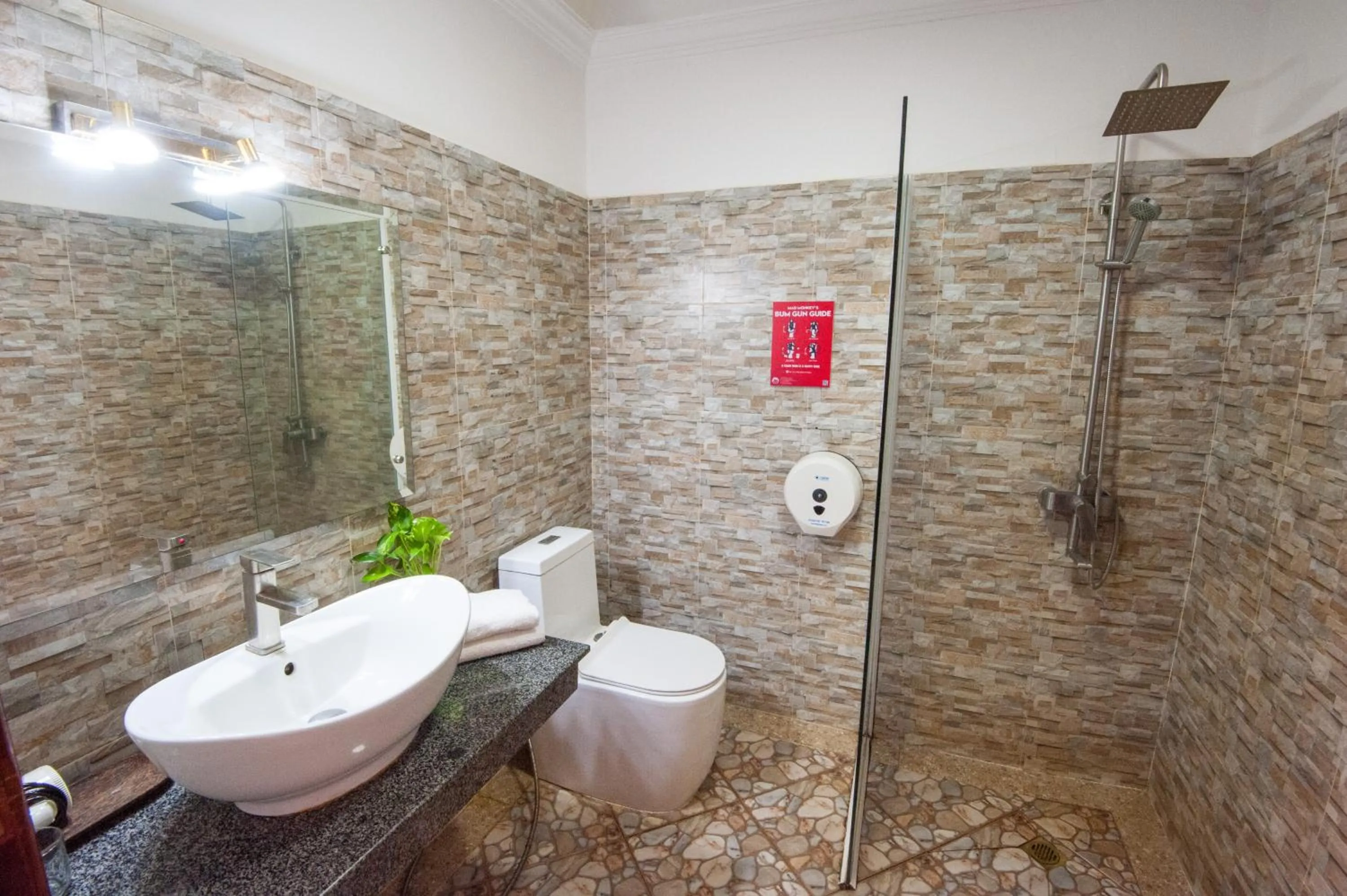 Bathroom in Mad Monkey Hostel Siem Reap